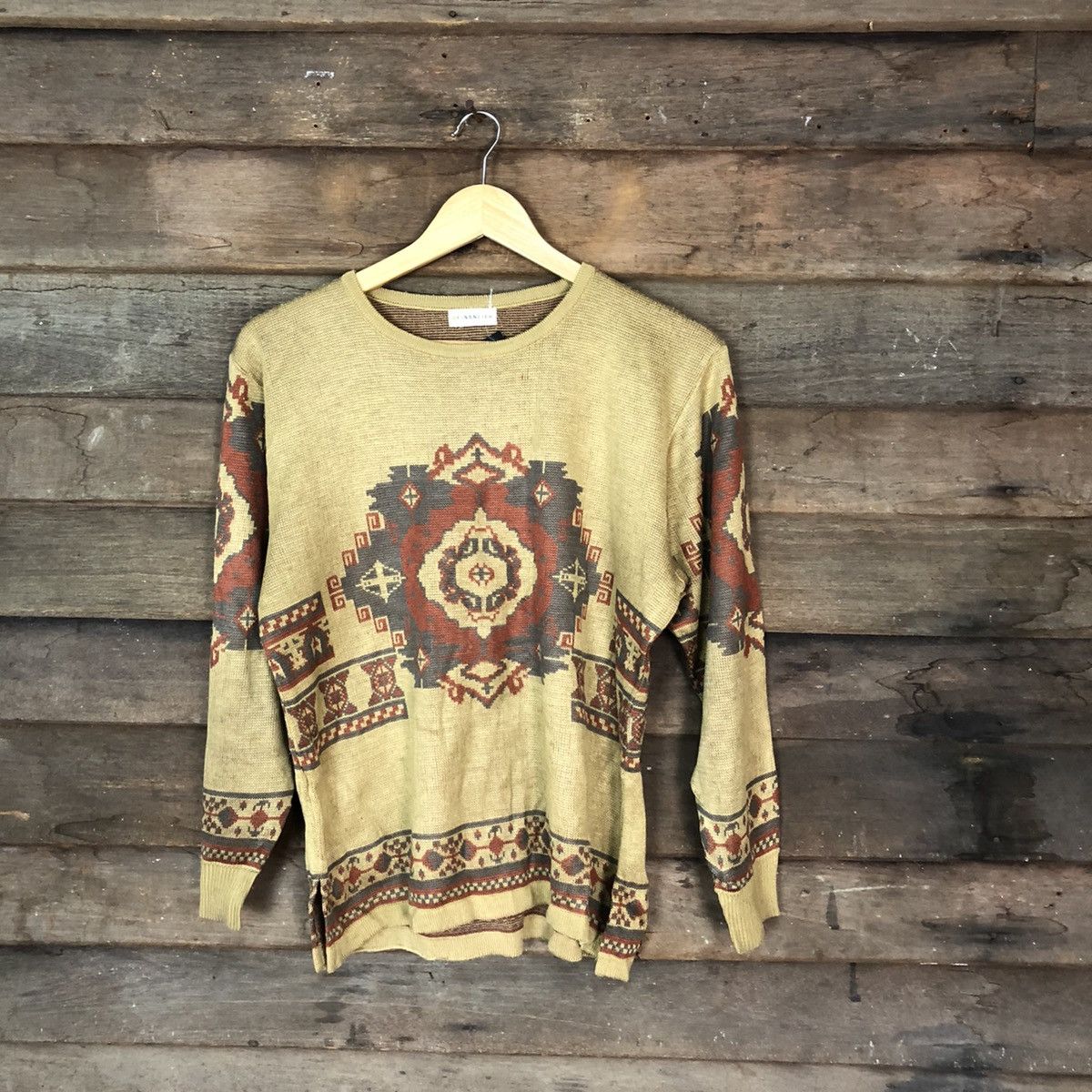 Homespun Knitwear × Japanese Brand Financier art Brown Knitwear #5013 Size M / US 6-8 / IT 42-44 - 1 Thumbnail