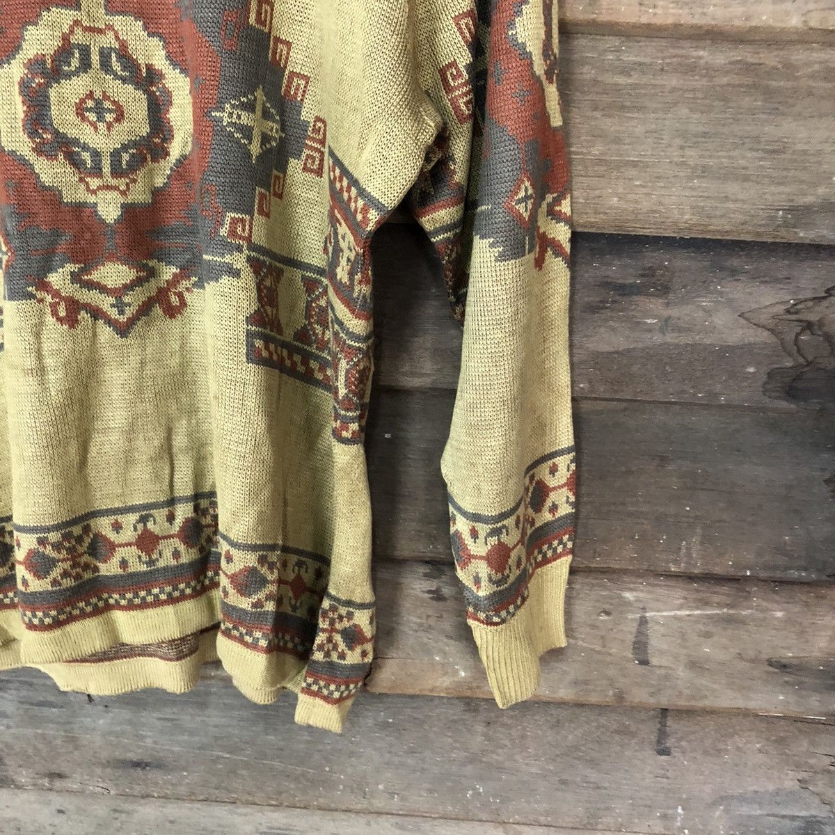 Homespun Knitwear × Japanese Brand Financier art Brown Knitwear #5013 Size M / US 6-8 / IT 42-44 - 5 Thumbnail