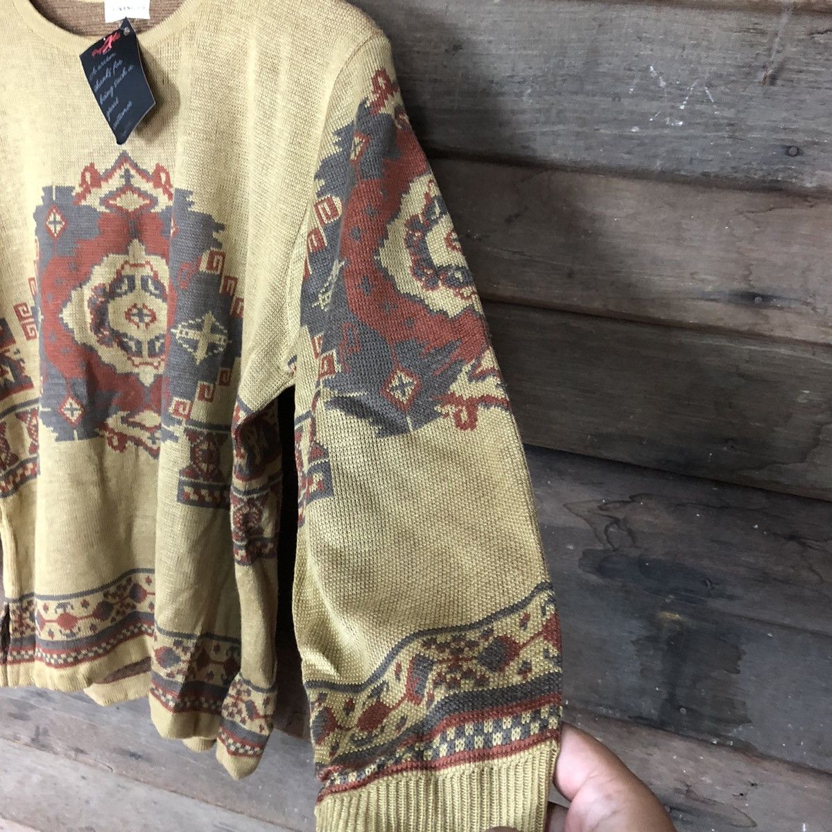 Homespun Knitwear × Japanese Brand Financier art Brown Knitwear #5013 Size M / US 6-8 / IT 42-44 - 10 Thumbnail