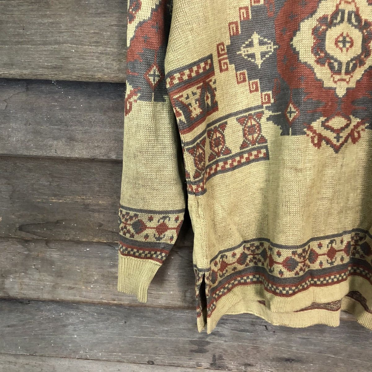 Homespun Knitwear × Japanese Brand Financier art Brown Knitwear #5013 Size M / US 6-8 / IT 42-44 - 4 Thumbnail
