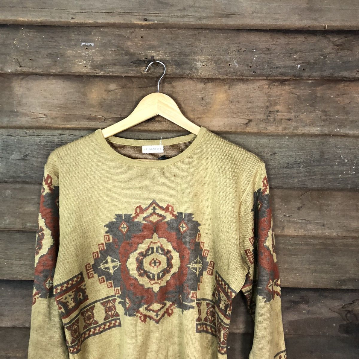 Homespun Knitwear × Japanese Brand Financier art Brown Knitwear #5013 Size M / US 6-8 / IT 42-44 - 2 Thumbnail