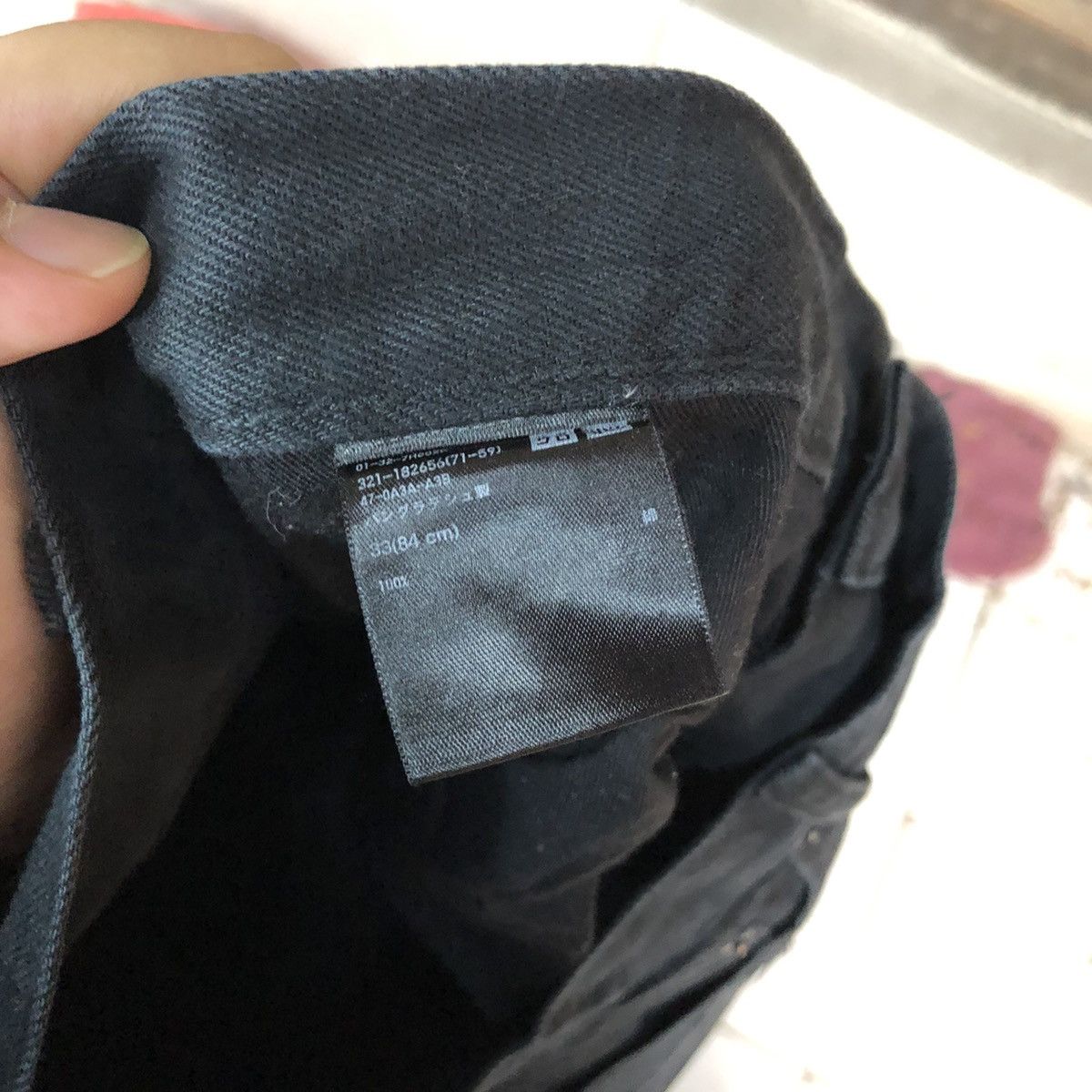 Japanese Brand Uniqlo Jeans Black Distressed Denim Pants #5090 Size US 32 / EU 48 - 16 Thumbnail