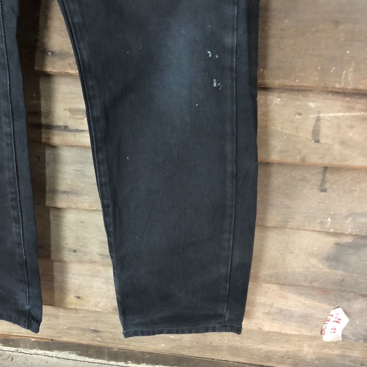 Japanese Brand Uniqlo Jeans Black Distressed Denim Pants #5090 Size US 32 / EU 48 - 7 Thumbnail