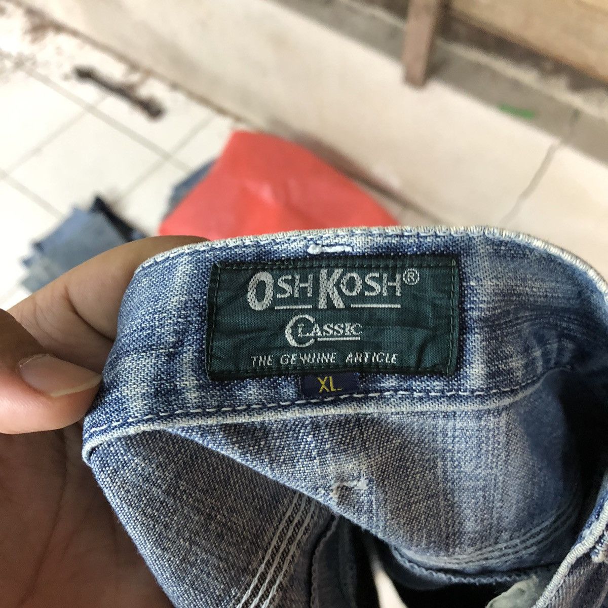 Oshkosh Osh Kosh Blue Distressed Denim Pants #5082 Size US 34 / EU 50 - 14 Thumbnail