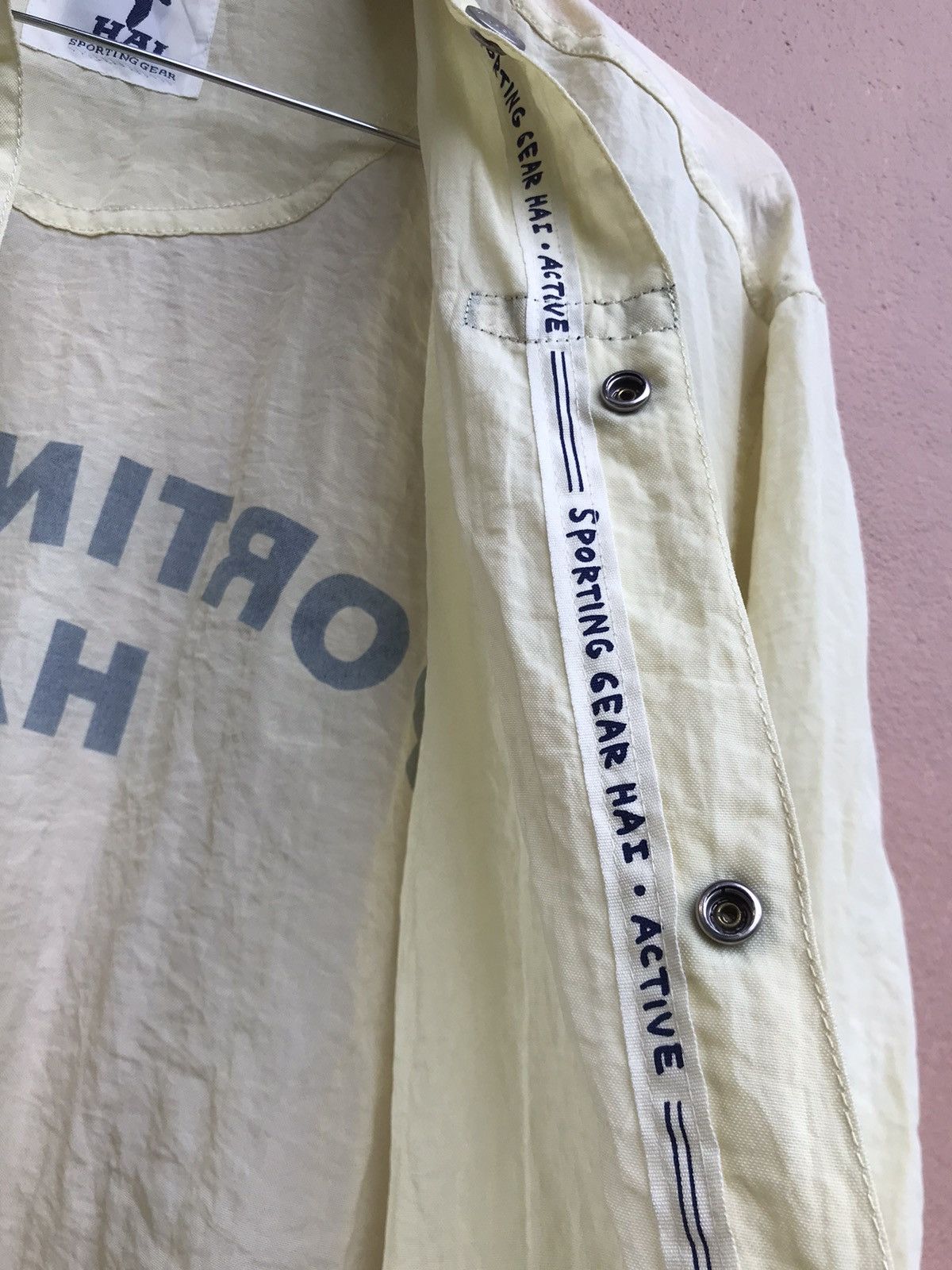 Issey Miyake Sporting Gear Hai Oversized Spell Out Big Logo Nylon Jacket Size US M / EU 48-50 / 2 - 7 Thumbnail