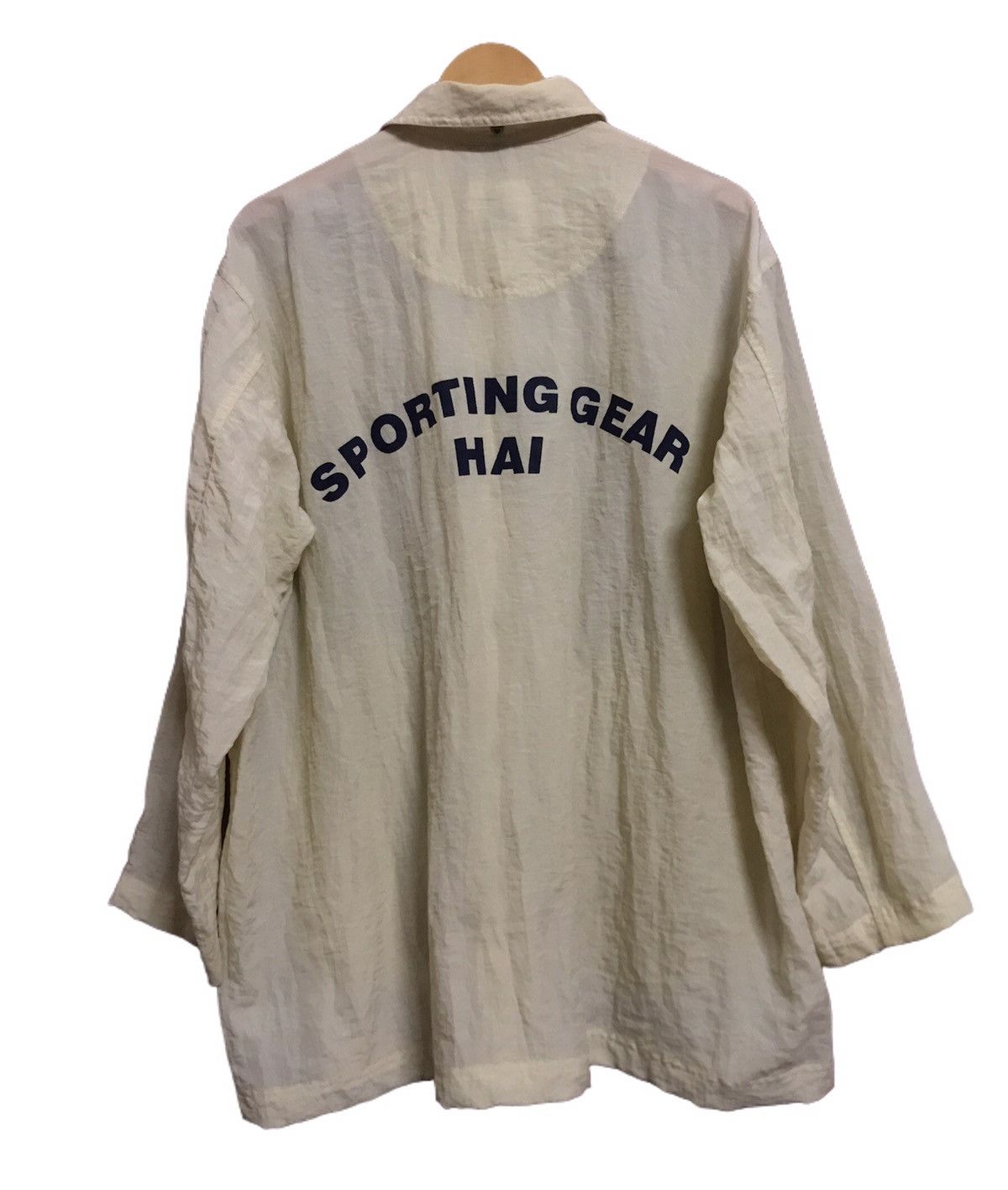 Issey Miyake Sporting Gear Hai Oversized Spell Out Big Logo Nylon Jacket Size US M / EU 48-50 / 2 - 1 Thumbnail