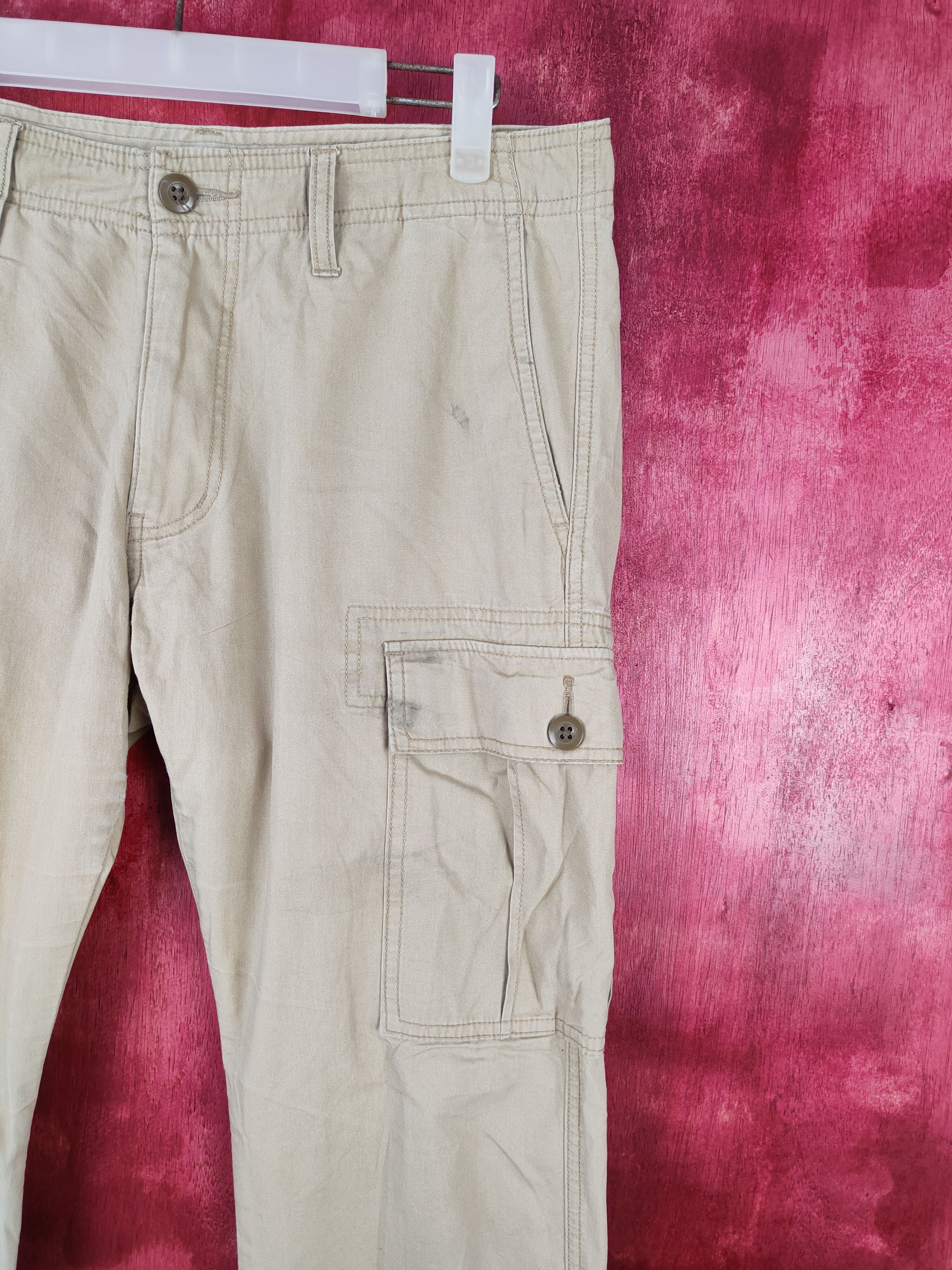 Japanese Brand × Vintage Japanese Brand Brown Multi Pocket Tactical Cargo Pants #S495 Size US 33 - 5 Thumbnail