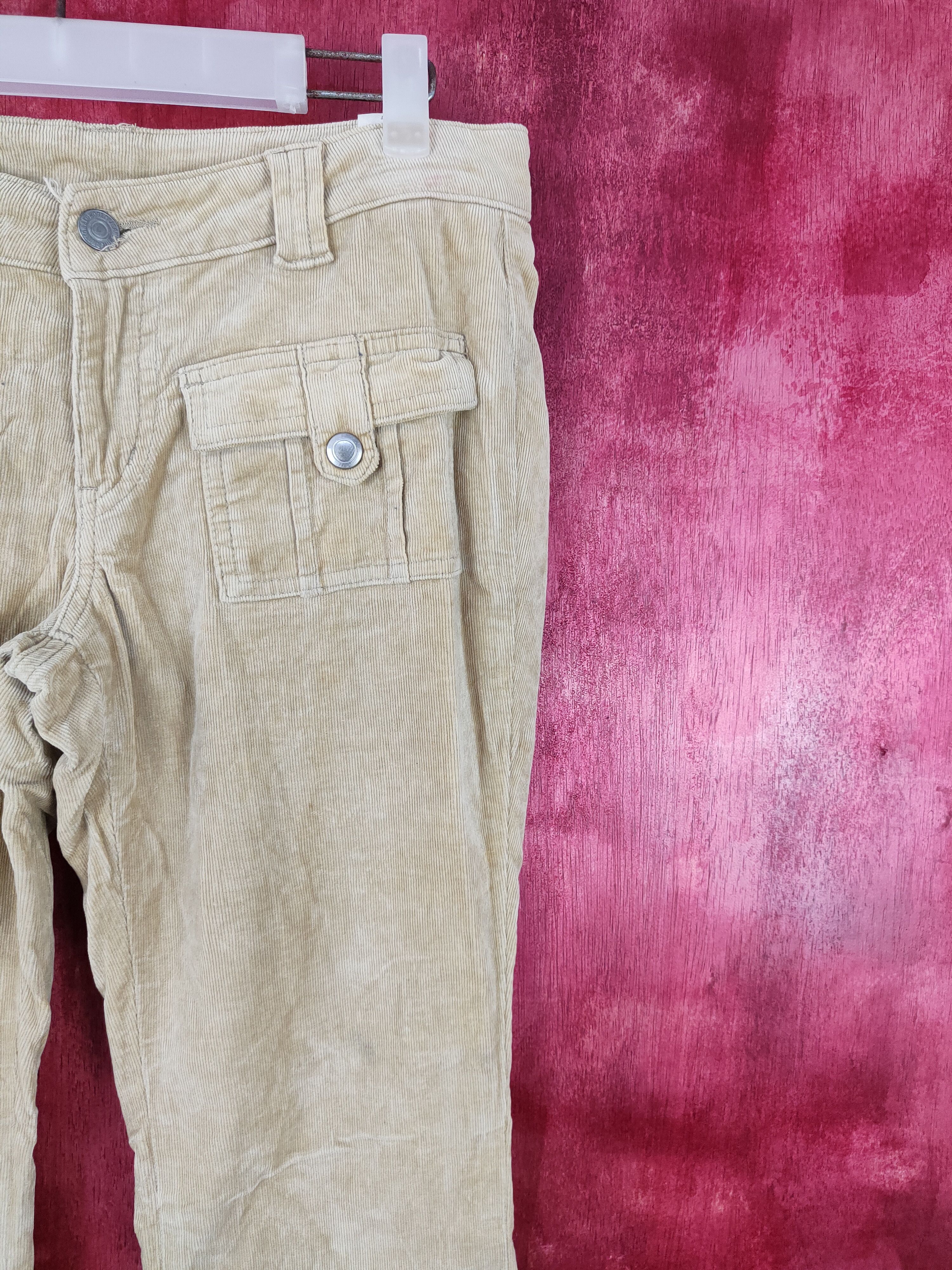 Japanese Brand Camel Road Light Brown corduroy Cargo bush Pants #S490 Size 29" - 5 Thumbnail