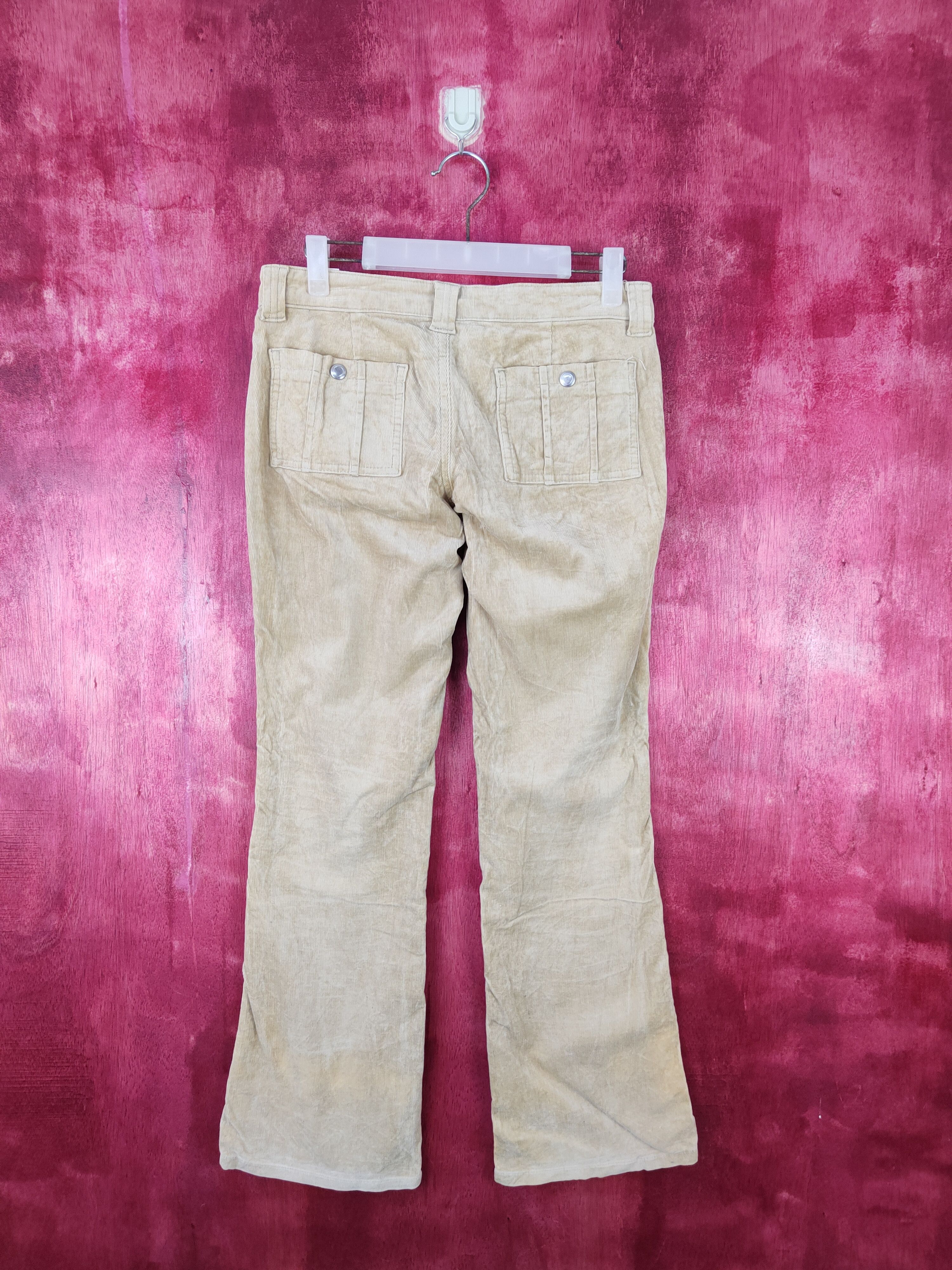 Japanese Brand Camel Road Light Brown corduroy Cargo bush Pants #S490 Size 29" - 7 Thumbnail