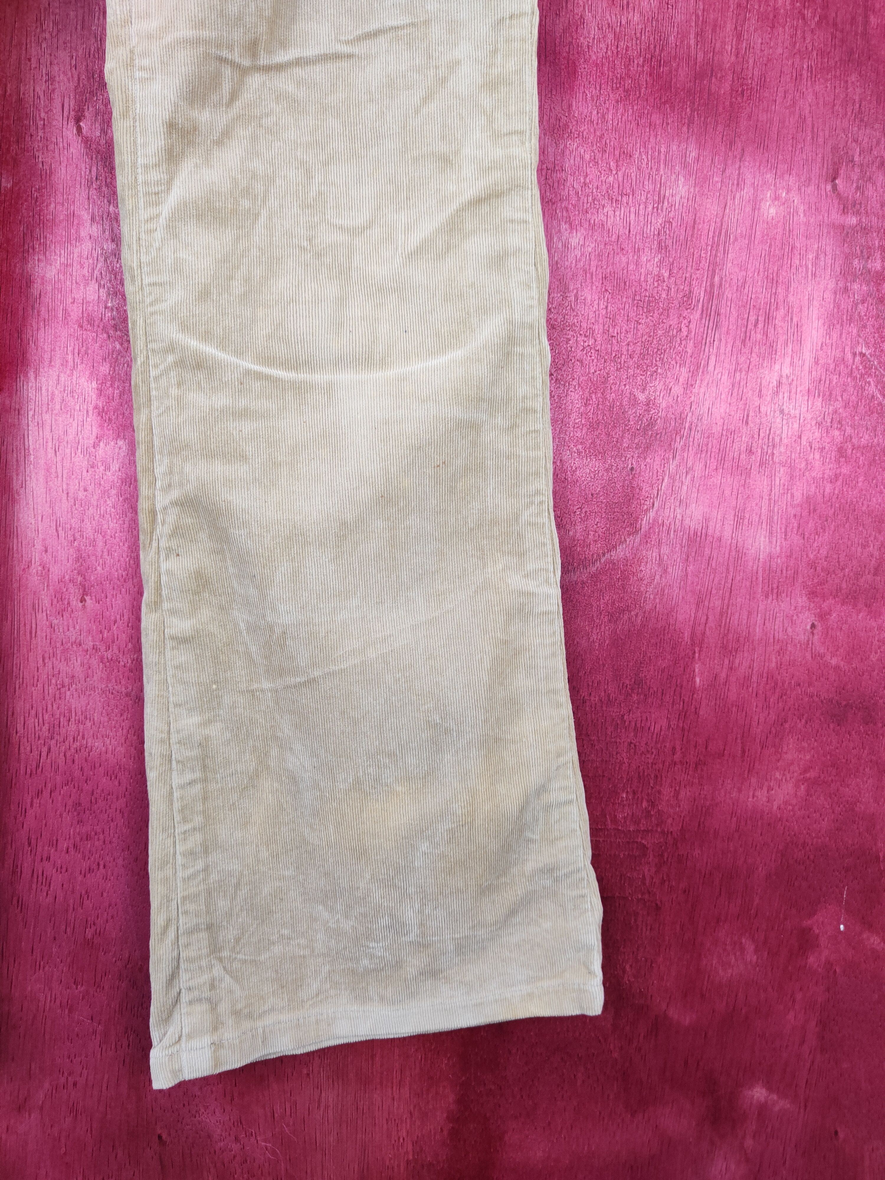 Japanese Brand Camel Road Light Brown corduroy Cargo bush Pants #S490 Size 29" - 6 Thumbnail