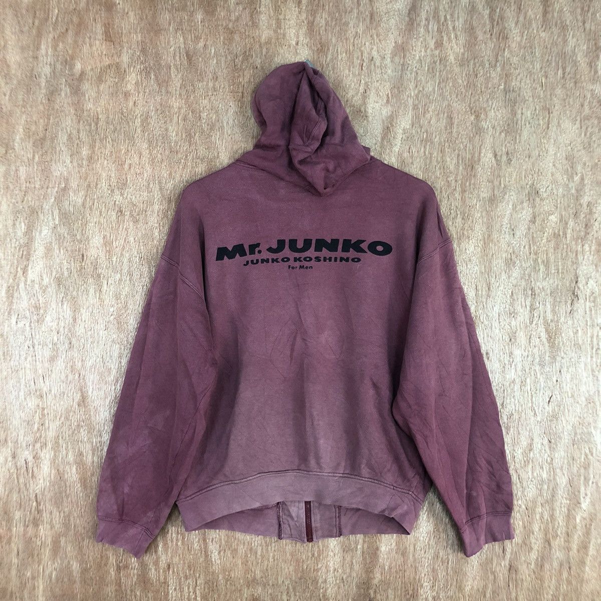 Faded Glory Mr. Junko Koshino faded Maroon sweater hoodie #H325 Size US L / EU 52-54 / 3 - 3 Thumbnail