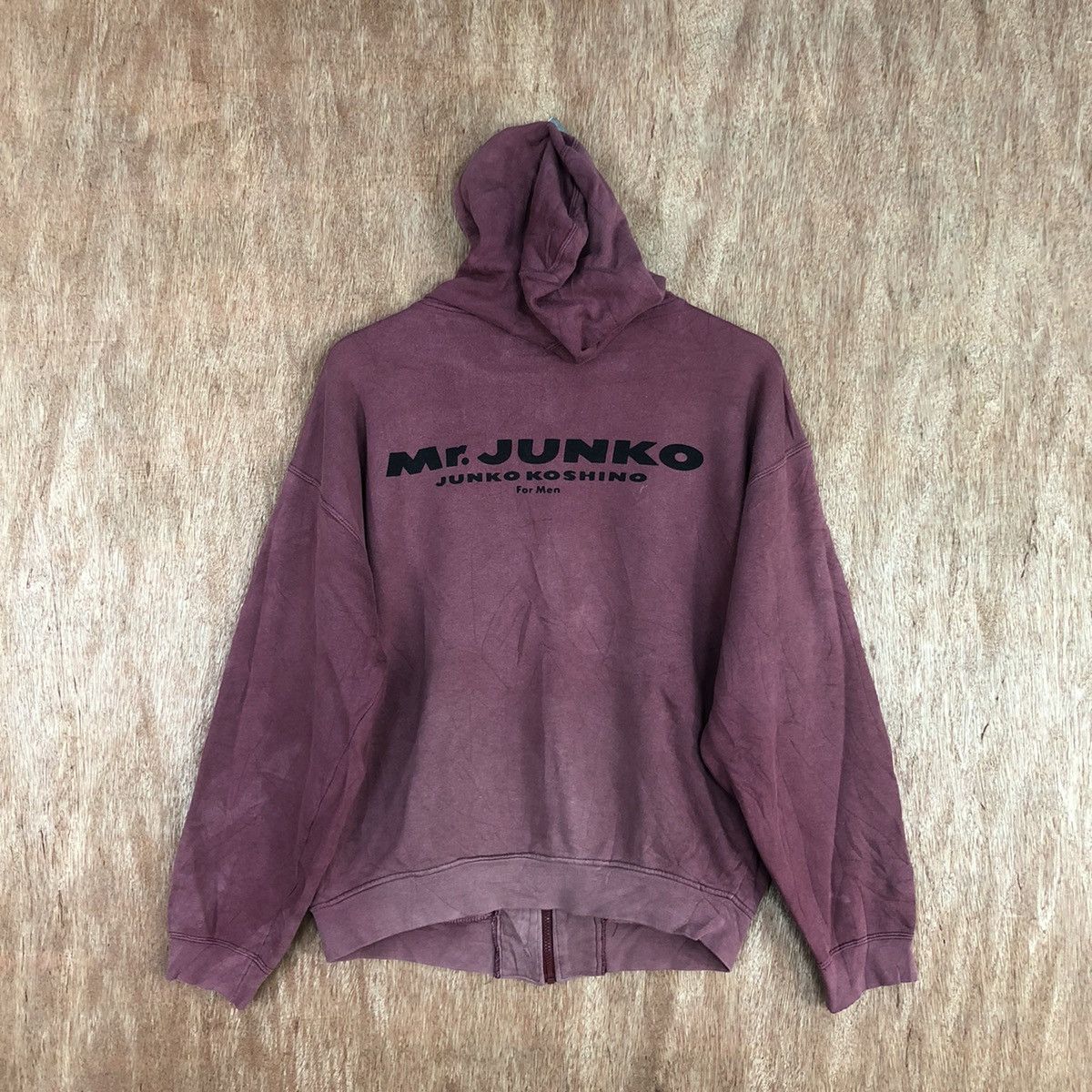 Faded Glory Mr. Junko Koshino faded Maroon sweater hoodie #H325 Size US L / EU 52-54 / 3 - 1 Thumbnail