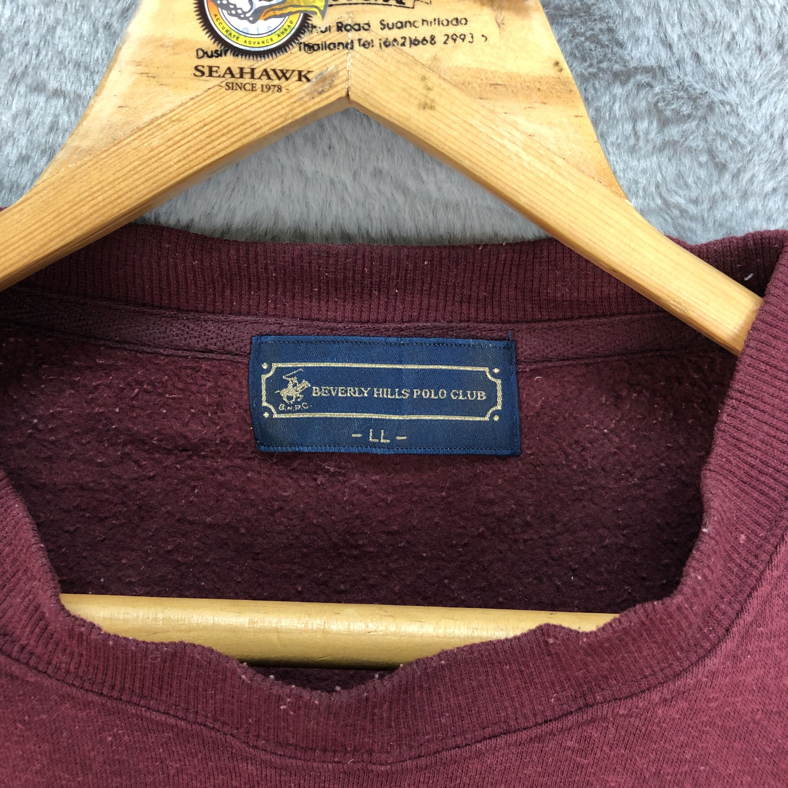 Beverly Hills Polo Club BHPC USA Embroidery Big Logo Sweatshirts #4820-20 Size US L / EU 52-54 / 3 - 7 Thumbnail