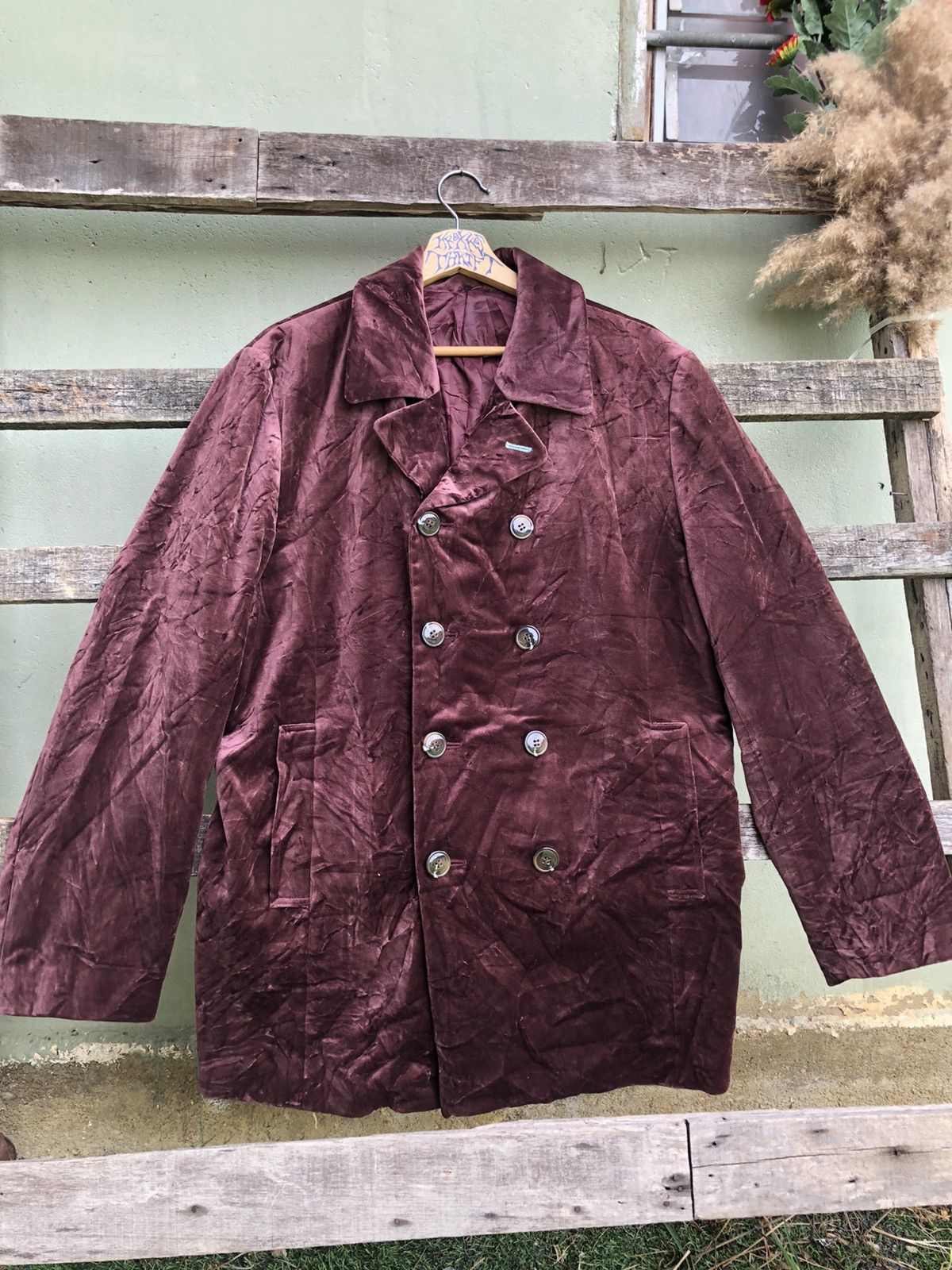 Japanese Brand × PPFM × Vintage Vintage PPFM Velvet Double Breasted Jacket Size US M / EU 48-50 / 2 - 1 Thumbnail