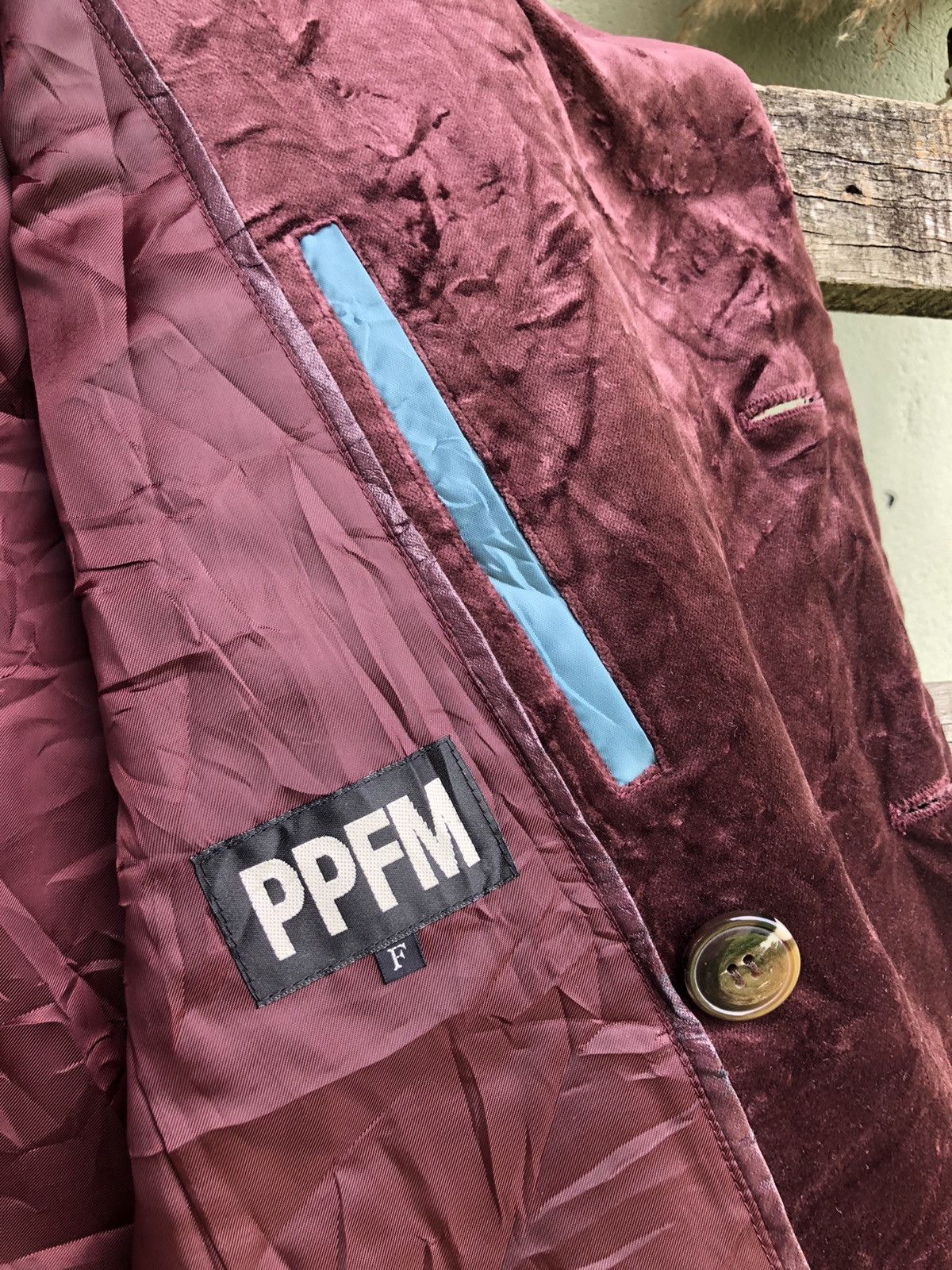Japanese Brand × PPFM × Vintage Vintage PPFM Velvet Double Breasted Jacket Size US M / EU 48-50 / 2 - 6 Thumbnail