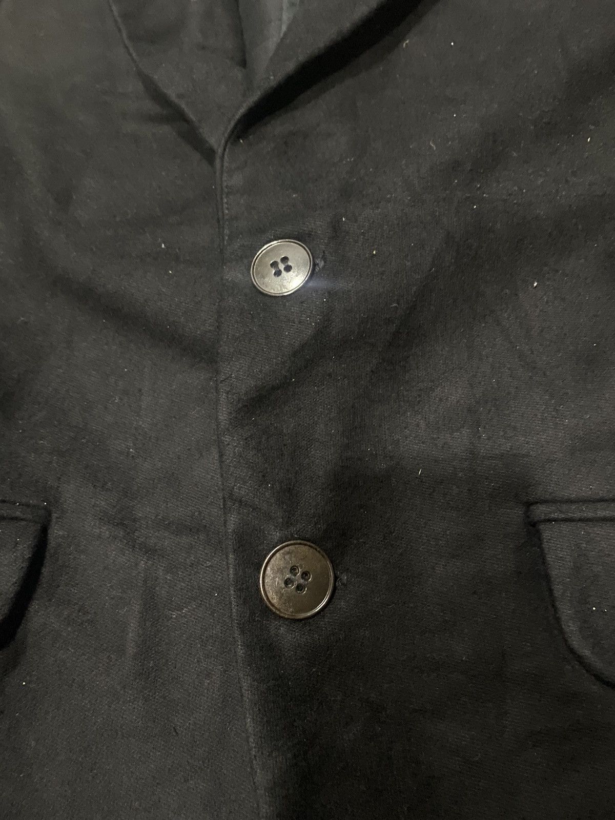 Frank Leder FRANK LEDER BLACK COTTON BLAZER XS Size 34S - 5 Thumbnail
