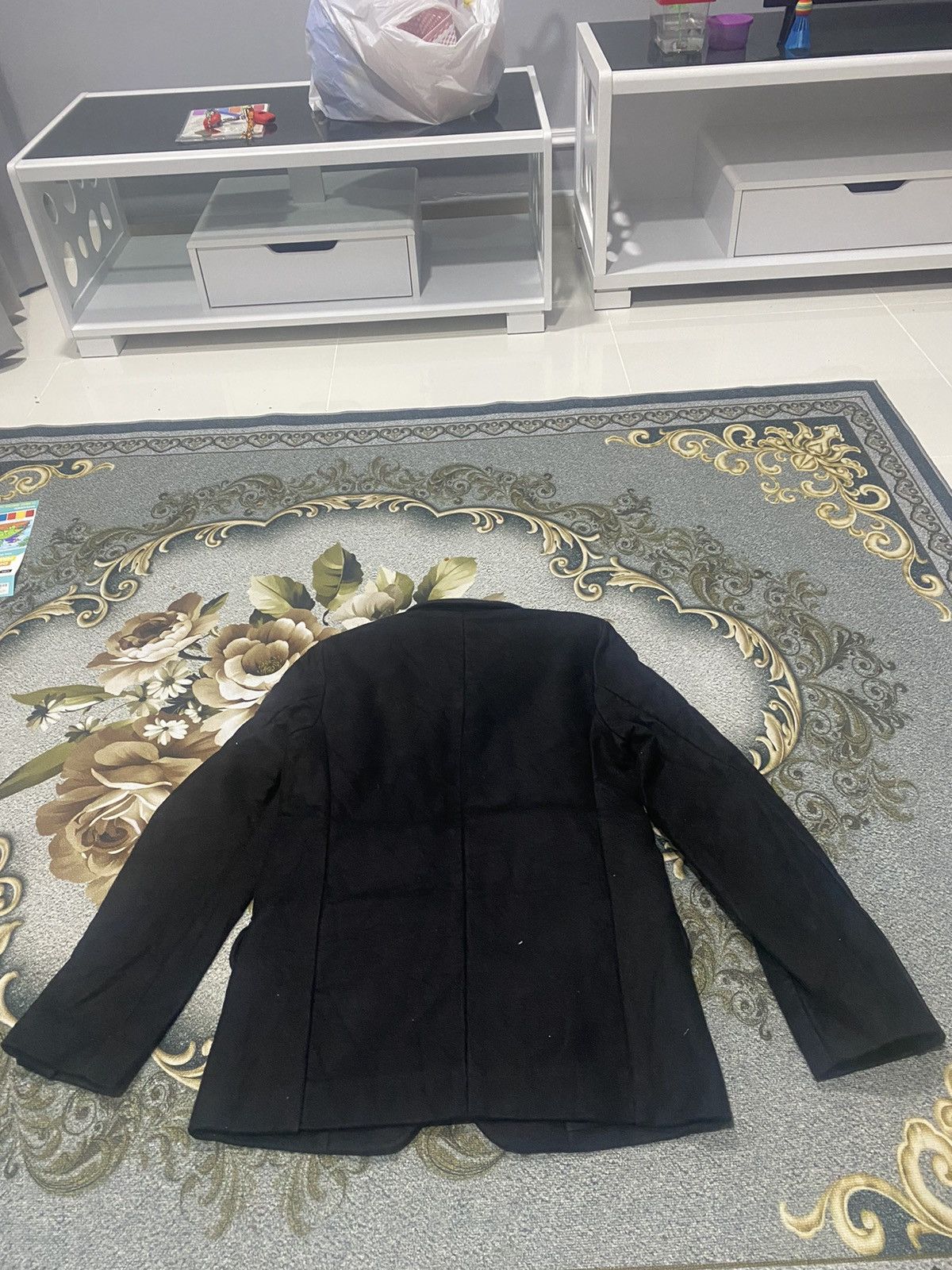 Frank Leder FRANK LEDER BLACK COTTON BLAZER XS Size 34S - 4 Thumbnail