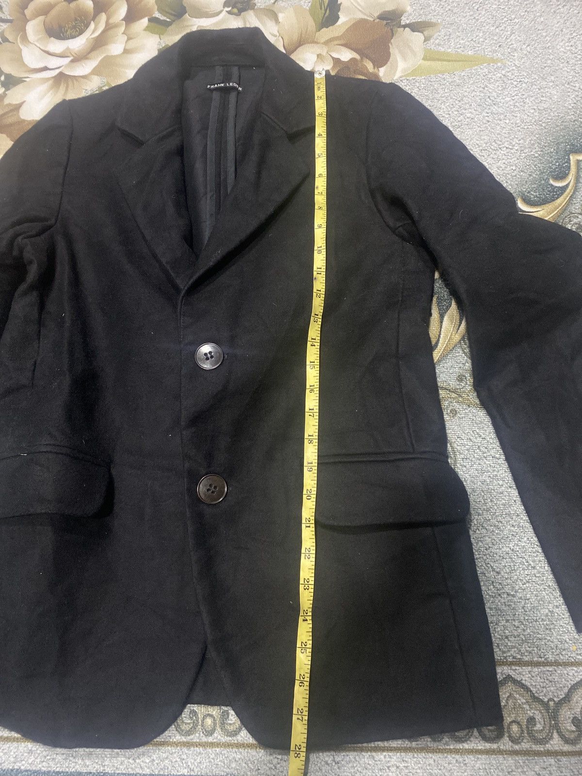 Frank Leder FRANK LEDER BLACK COTTON BLAZER XS Size 34S - 11 Thumbnail