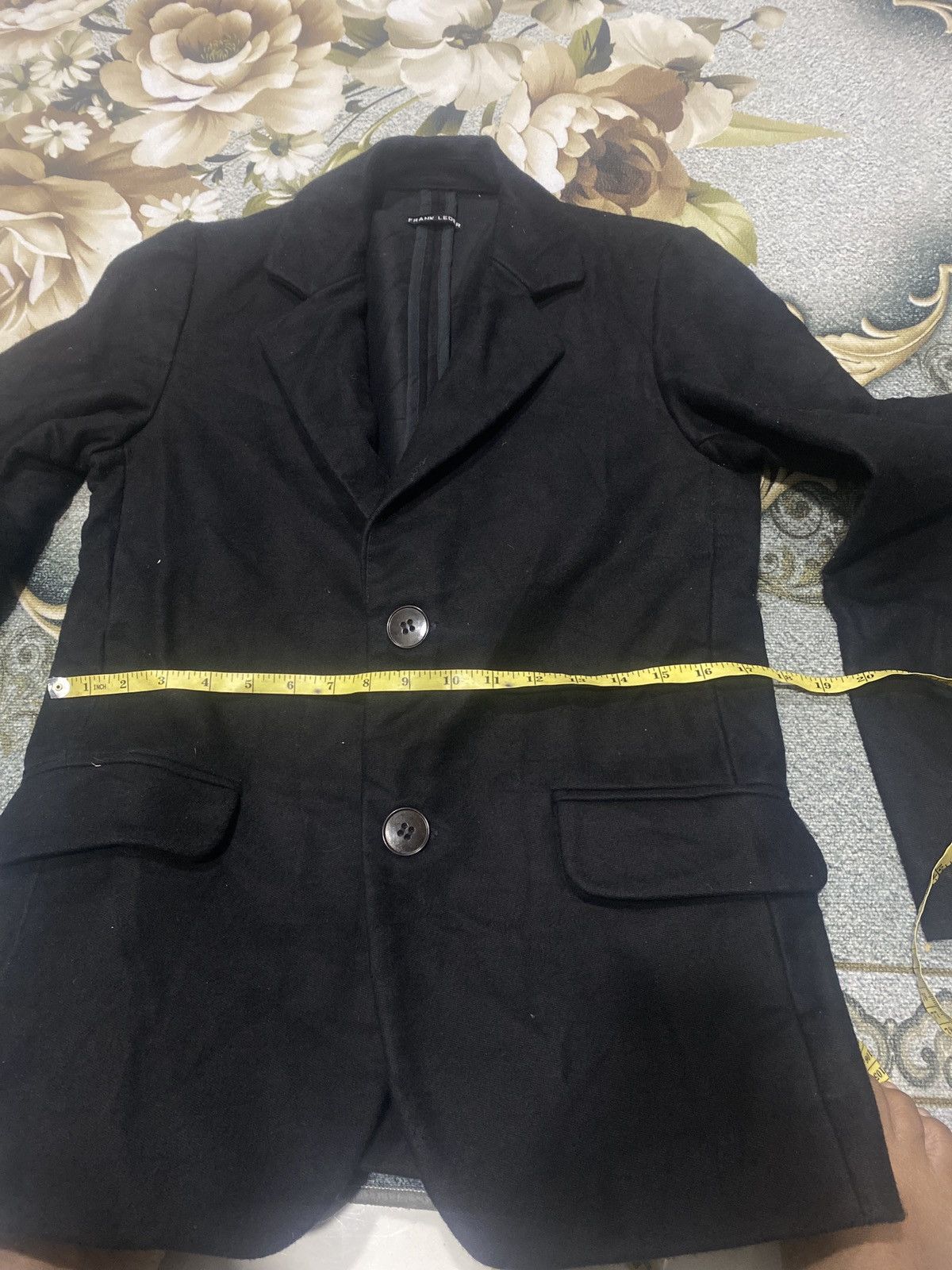 Frank Leder FRANK LEDER BLACK COTTON BLAZER XS Size 34S - 13 Thumbnail