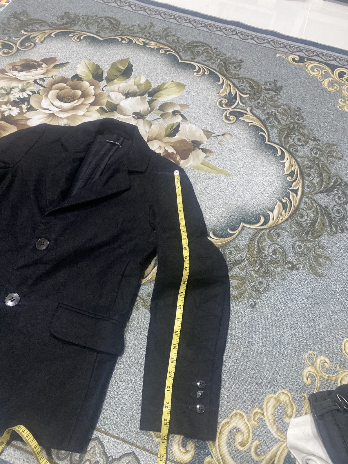 Frank Leder FRANK LEDER BLACK COTTON BLAZER XS Size 34S - 12 Thumbnail