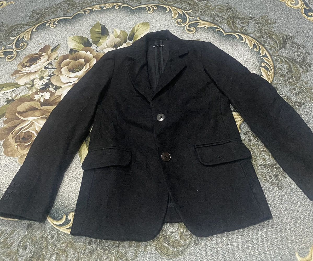 Frank Leder FRANK LEDER BLACK COTTON BLAZER XS Size 34S - 2 Thumbnail