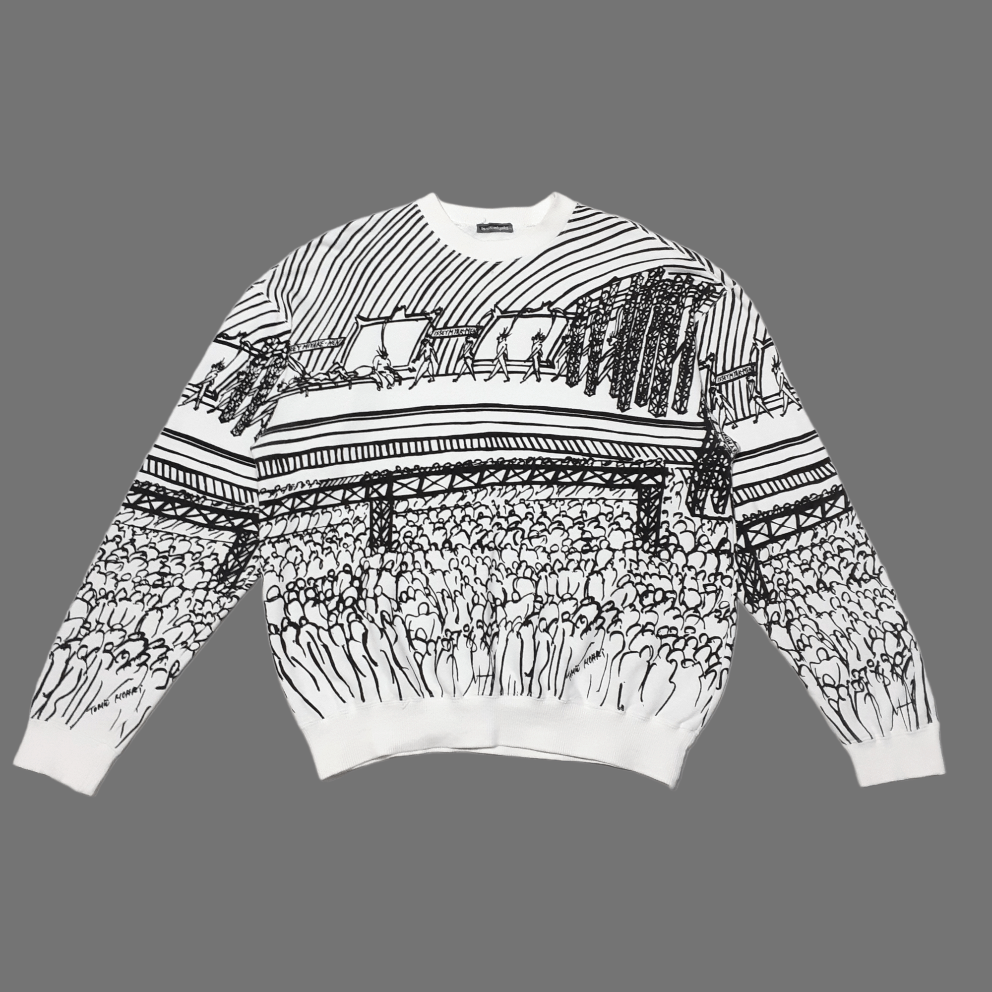 Issey Miyake by Tomio Mohri 80s Art Graphics Sweatshirt
