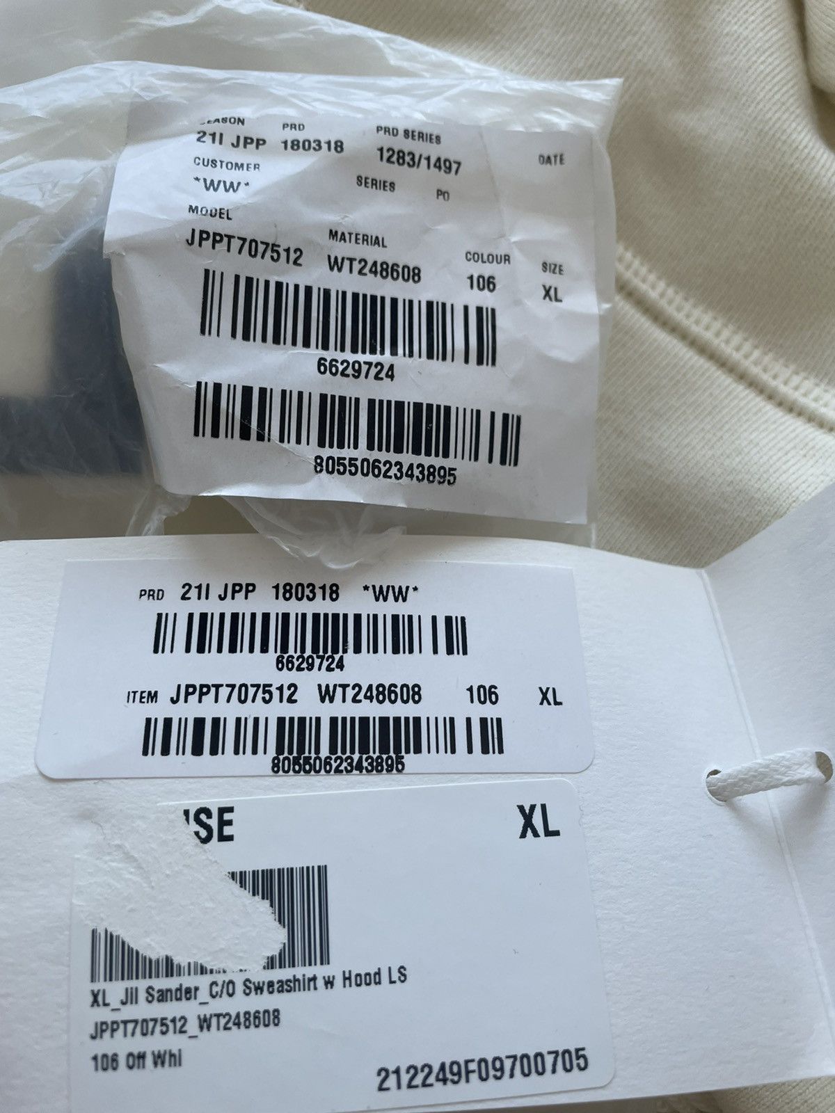 Jil Sander Rare NEW Super Runway Sold Out Iconic Classic Logo Hoodie Size US XXL / EU 58 / 5 - 9 Thumbnail