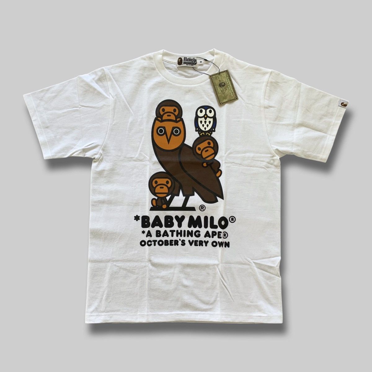 Bape × October's Very Own OVO® X BAPE® BABY MILO TEE T-SHIRT - XXXL Size US XXL / EU 58 / 5 - 1 Thumbnail