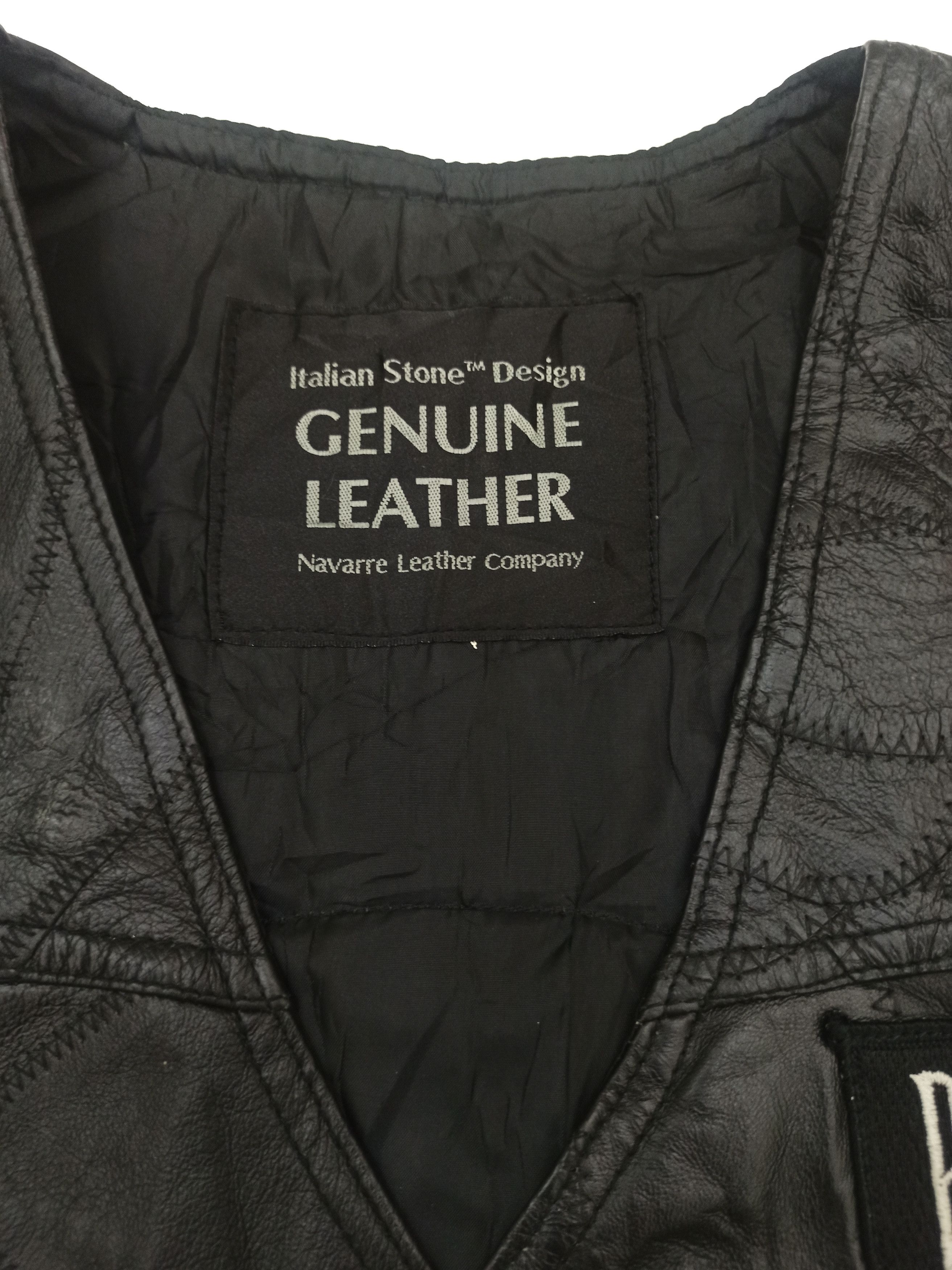 Leather × Vintage POW MIA U.S MARINES LEATHER VEST JACKET Size US M / EU 48-50 / 2 - 6 Thumbnail