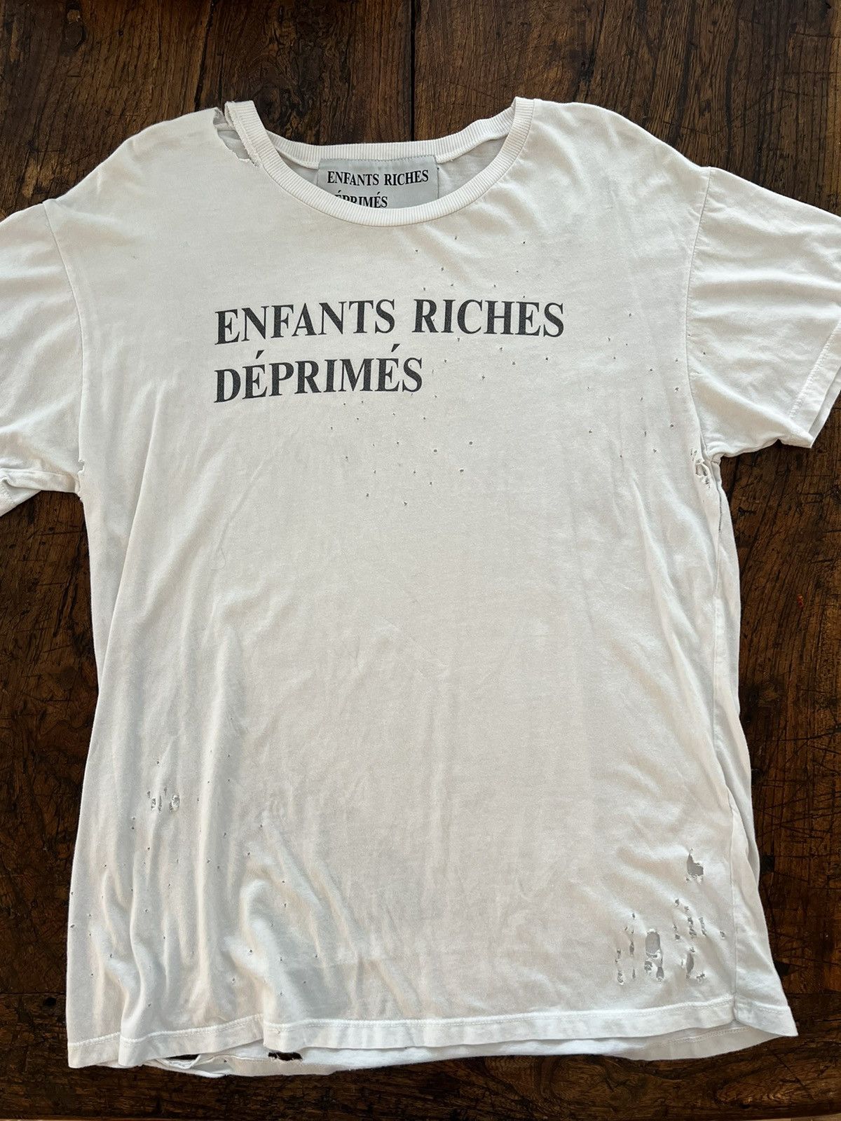VIP【関税送料無料】希少 Enfants Riches Deprimes Baby Tee Buy Enfants Riches Déprimés men white t-shirt 'teen just