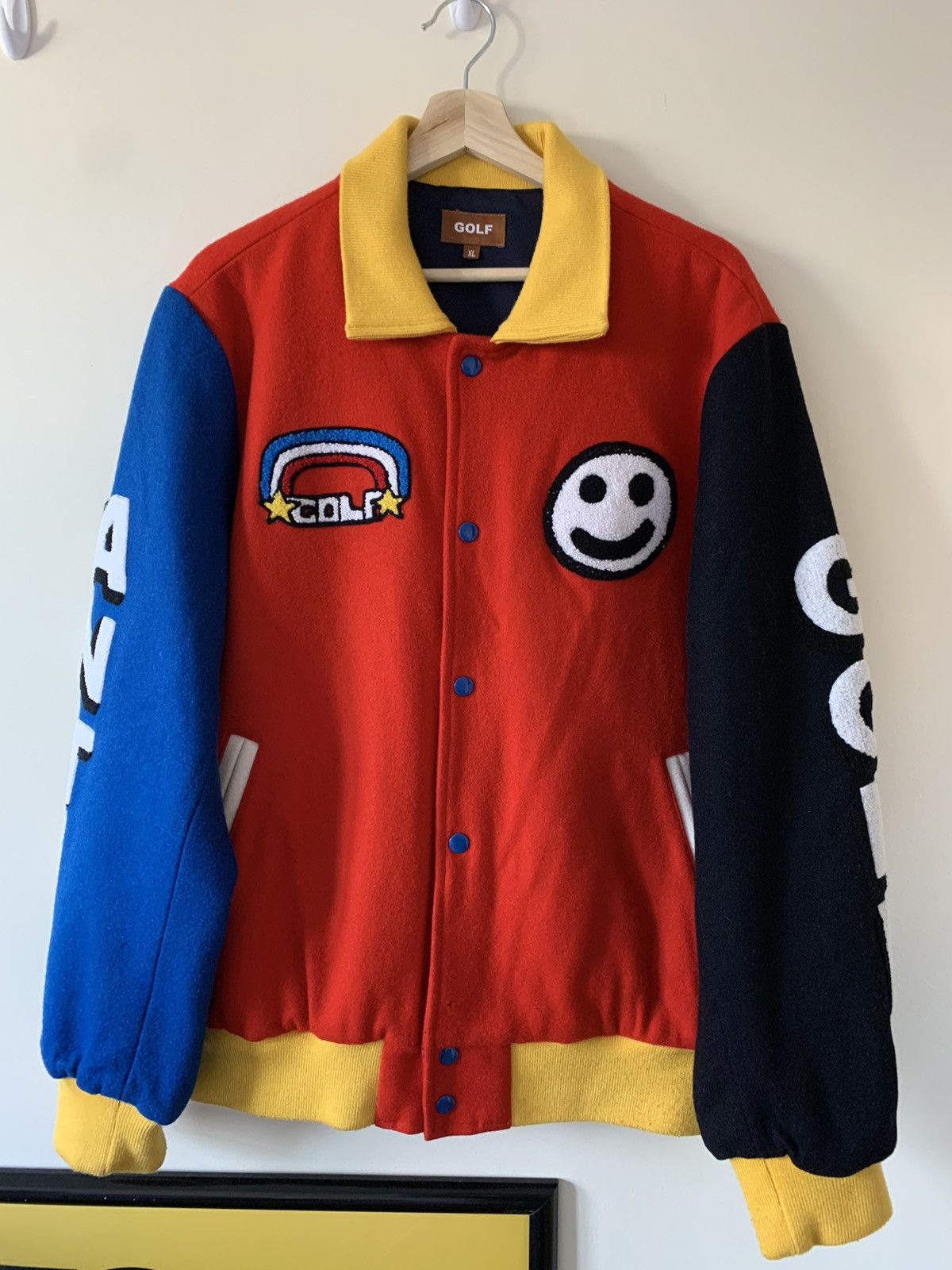 Golf wang varsity jacket sale