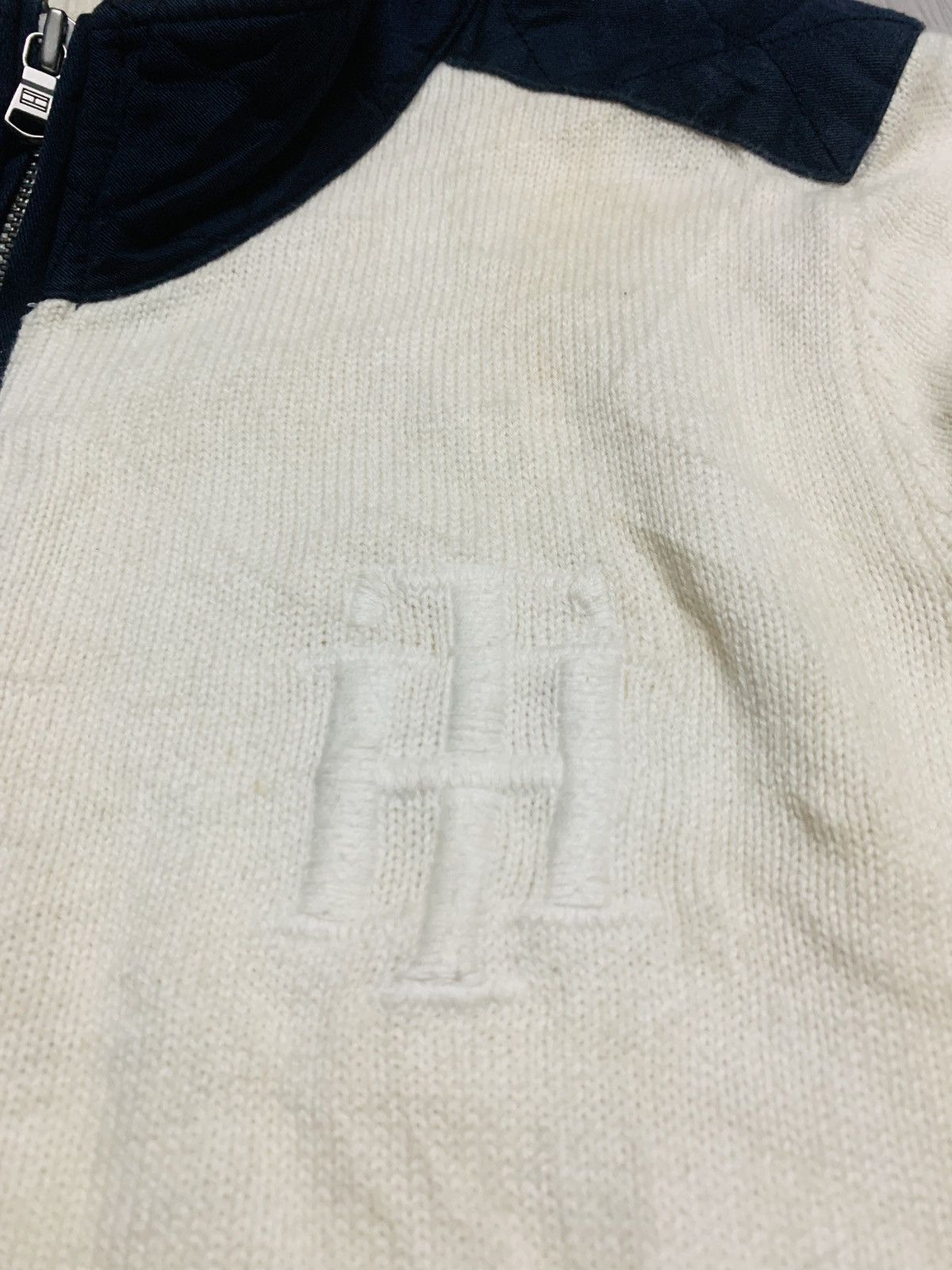 Aran Isles Knitwear × Tommy Hilfiger TOMMY HILFIGER KNITTED JACKET Size US L / EU 52-54 / 3 - 6 Thumbnail
