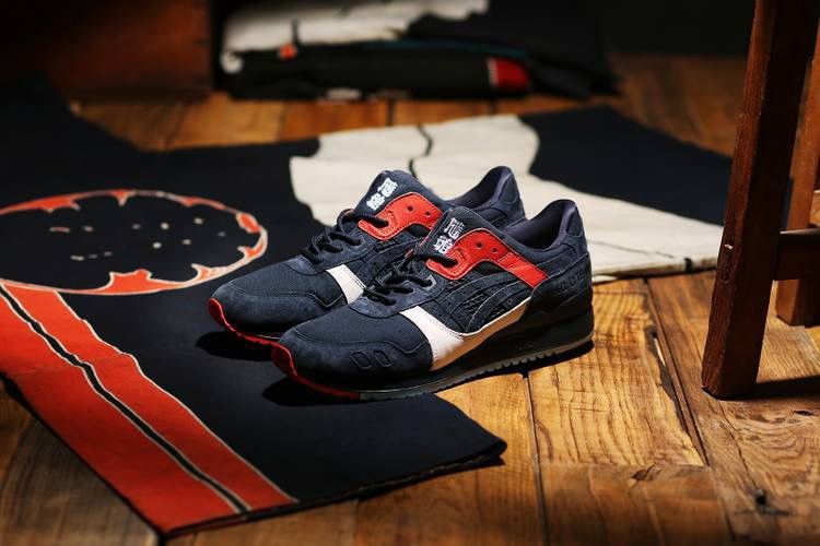 Asics × Indigo × Japanese Brand 2016 KiCKS LAB TOKYO GEL LYTE iii 3 HiKESHi HANTEN H6E1K5858 Size US 8 / EU 41 - 1 Thumbnail