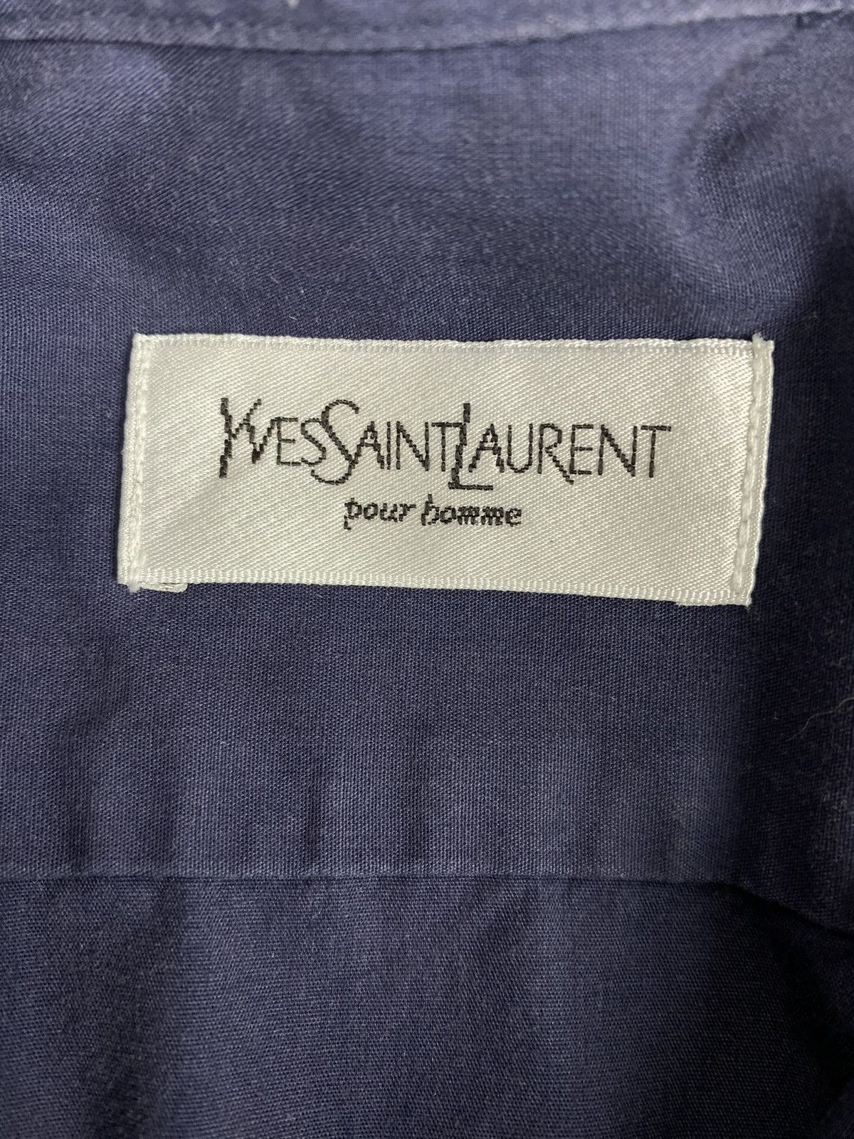 Vintage Mens Yves Saint Laurent YSL Pour Homme Shirt Long Sleeve Size US L / EU 52-54 / 3 - 7 Thumbnail