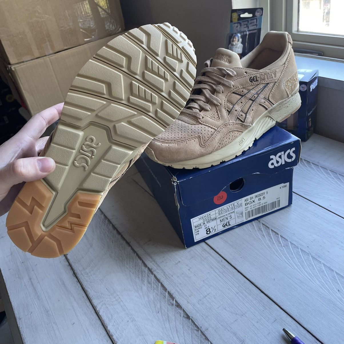 Asics 2015 MONKEYTiME GEL LYTE V 5 SAND LAYER BEiGE H6H3K0505 Size US 8.5 / EU 41-42 - 14 Thumbnail