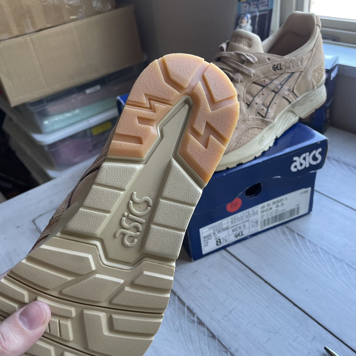 Asics 2015 MONKEYTiME GEL LYTE V 5 SAND LAYER BEiGE H6H3K0505 Size US 8.5 / EU 41-42 - 13 Thumbnail