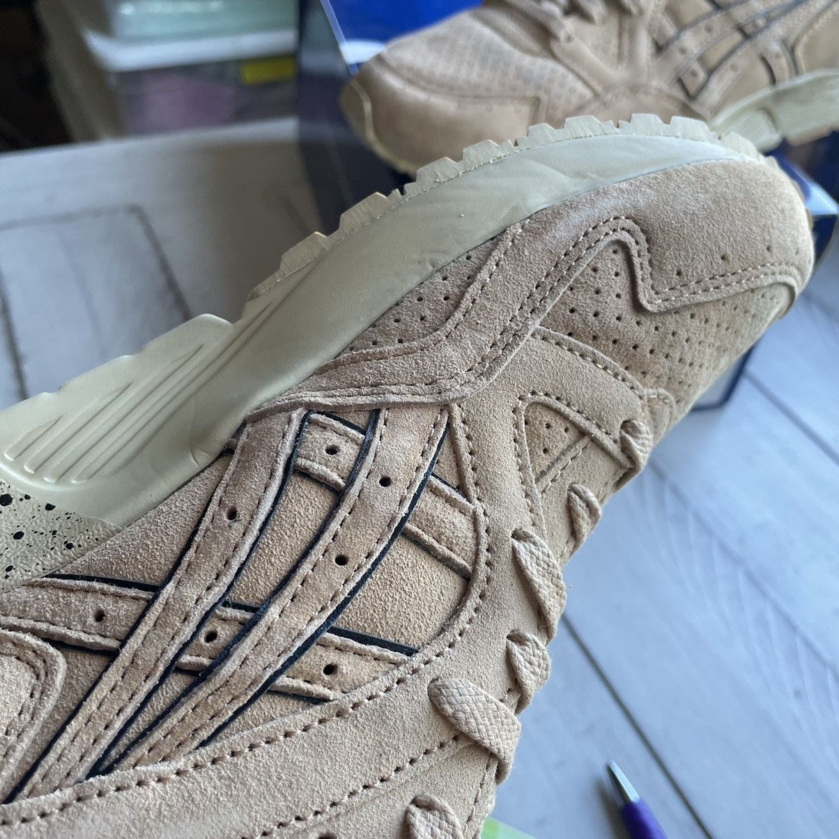 Asics 2015 MONKEYTiME GEL LYTE V 5 SAND LAYER BEiGE H6H3K0505 Size US 8.5 / EU 41-42 - 15 Thumbnail