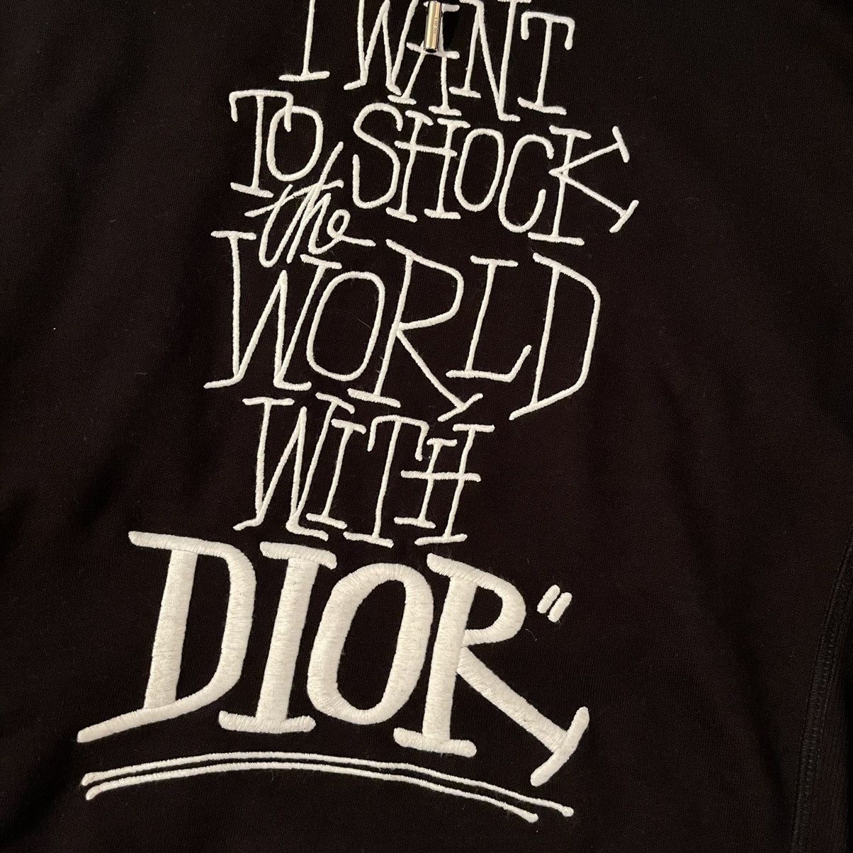 Dior and shawn oversized hooded sweatshirt hotsell
