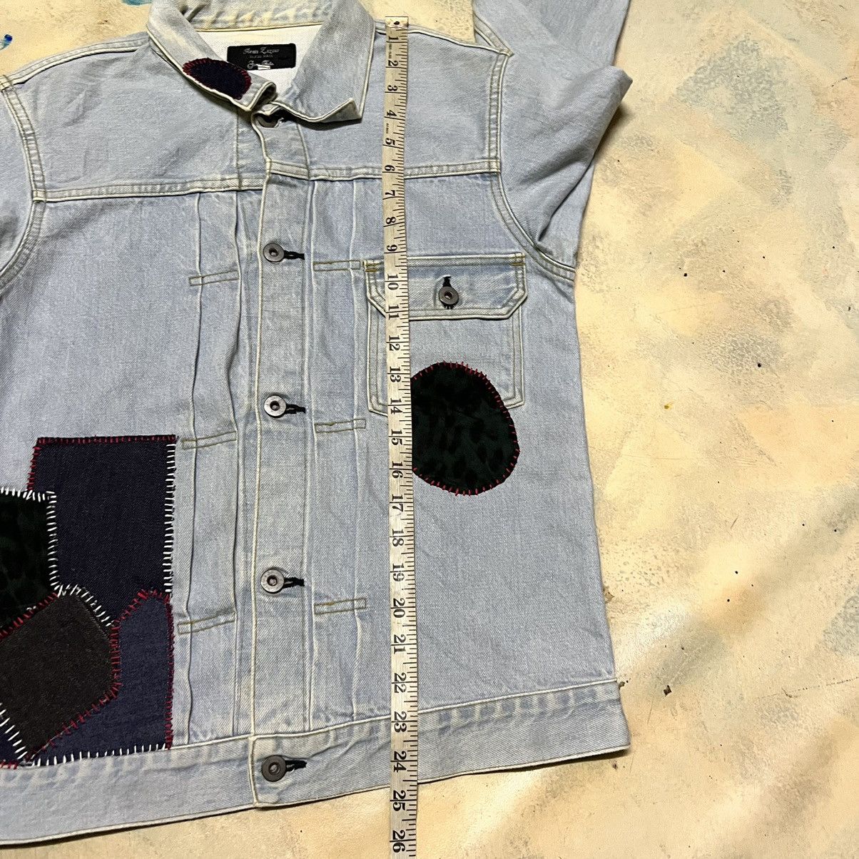 Japanese Brand Denim Jacket Rework Patchwork Size US M / EU 48-50 / 2 - 15 Thumbnail