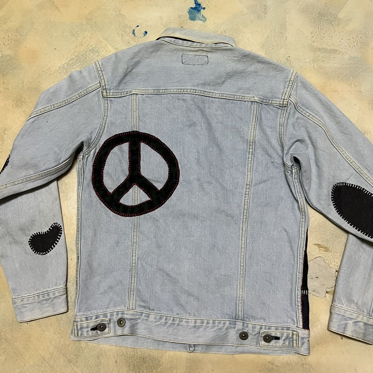Japanese Brand Denim Jacket Rework Patchwork Size US M / EU 48-50 / 2 - 11 Thumbnail