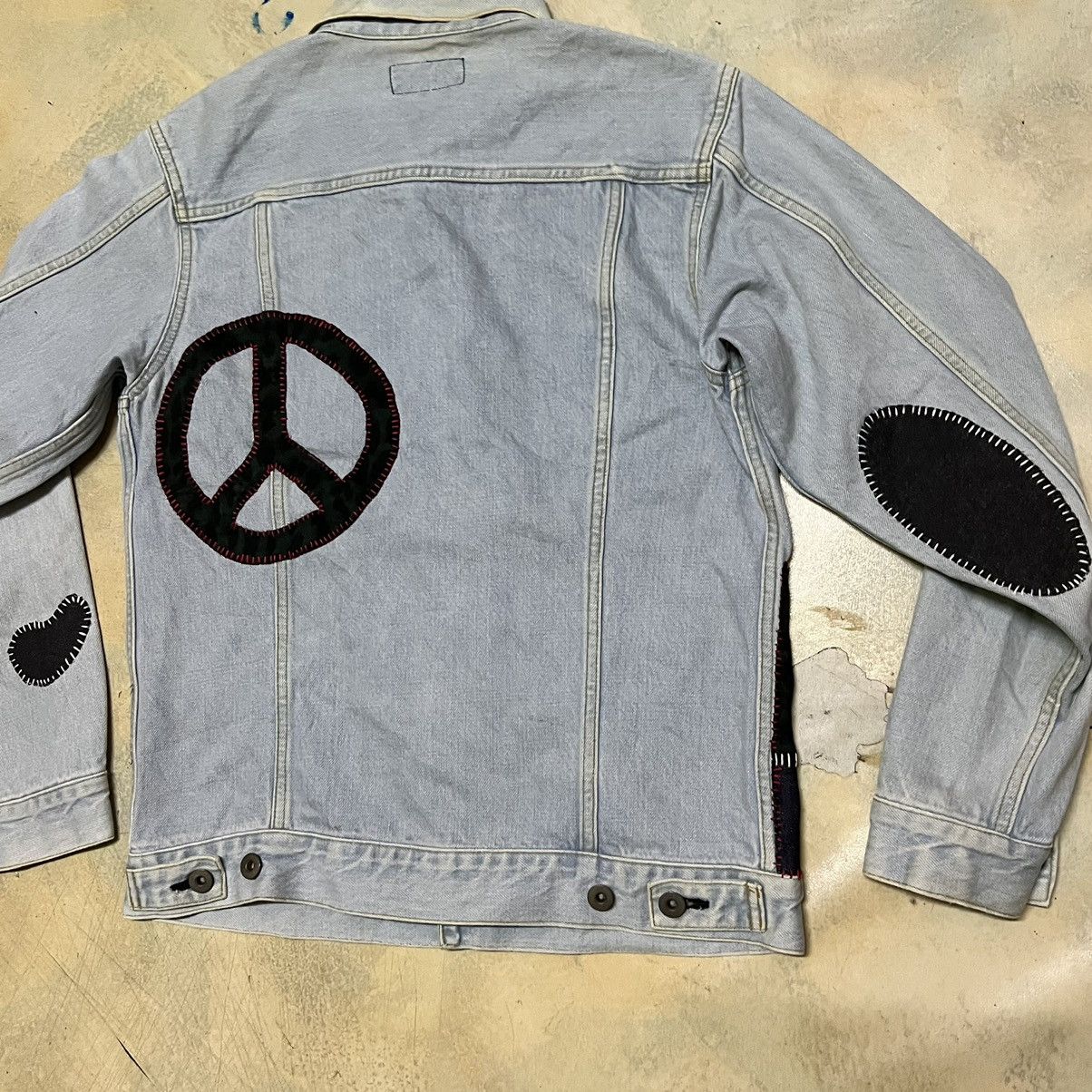 Japanese Brand Denim Jacket Rework Patchwork Size US M / EU 48-50 / 2 - 10 Thumbnail