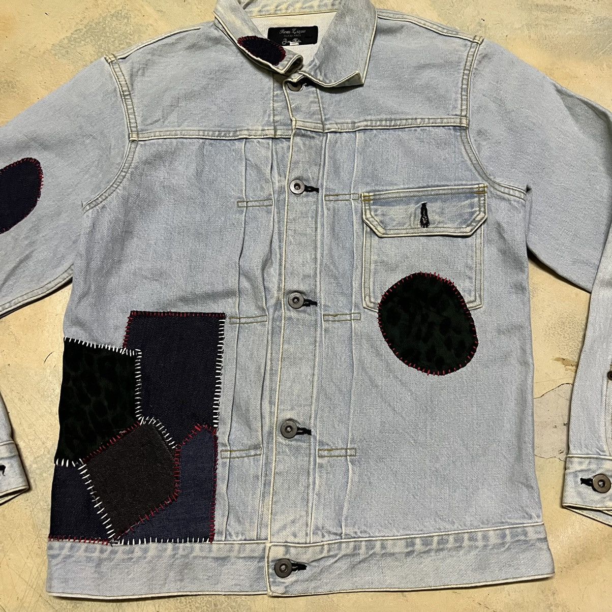 Japanese Brand Denim Jacket Rework Patchwork Size US M / EU 48-50 / 2 - 4 Thumbnail