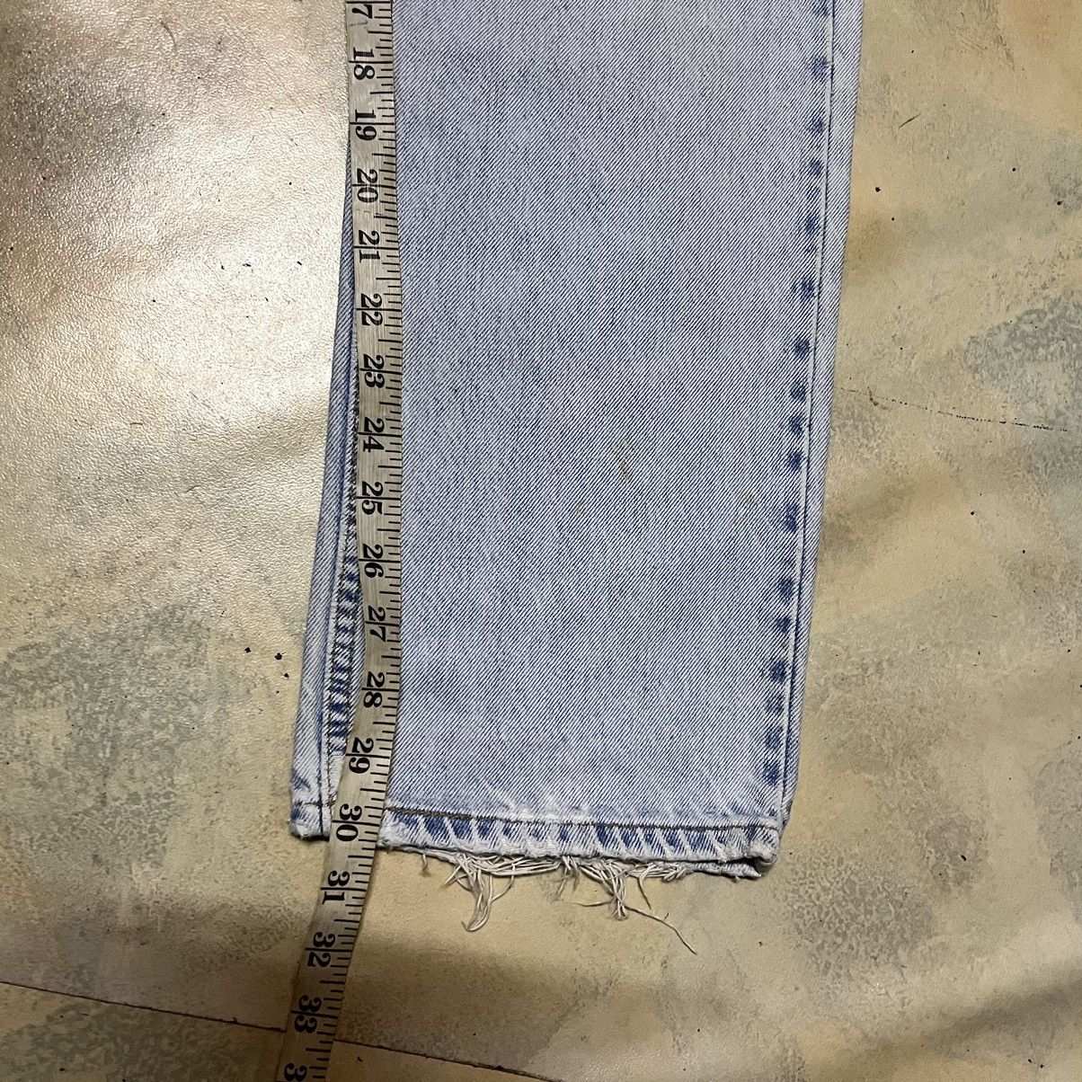 Levi's Levis Custom Rework Patchwork Denim Jeans Size US 31 - 19 Thumbnail