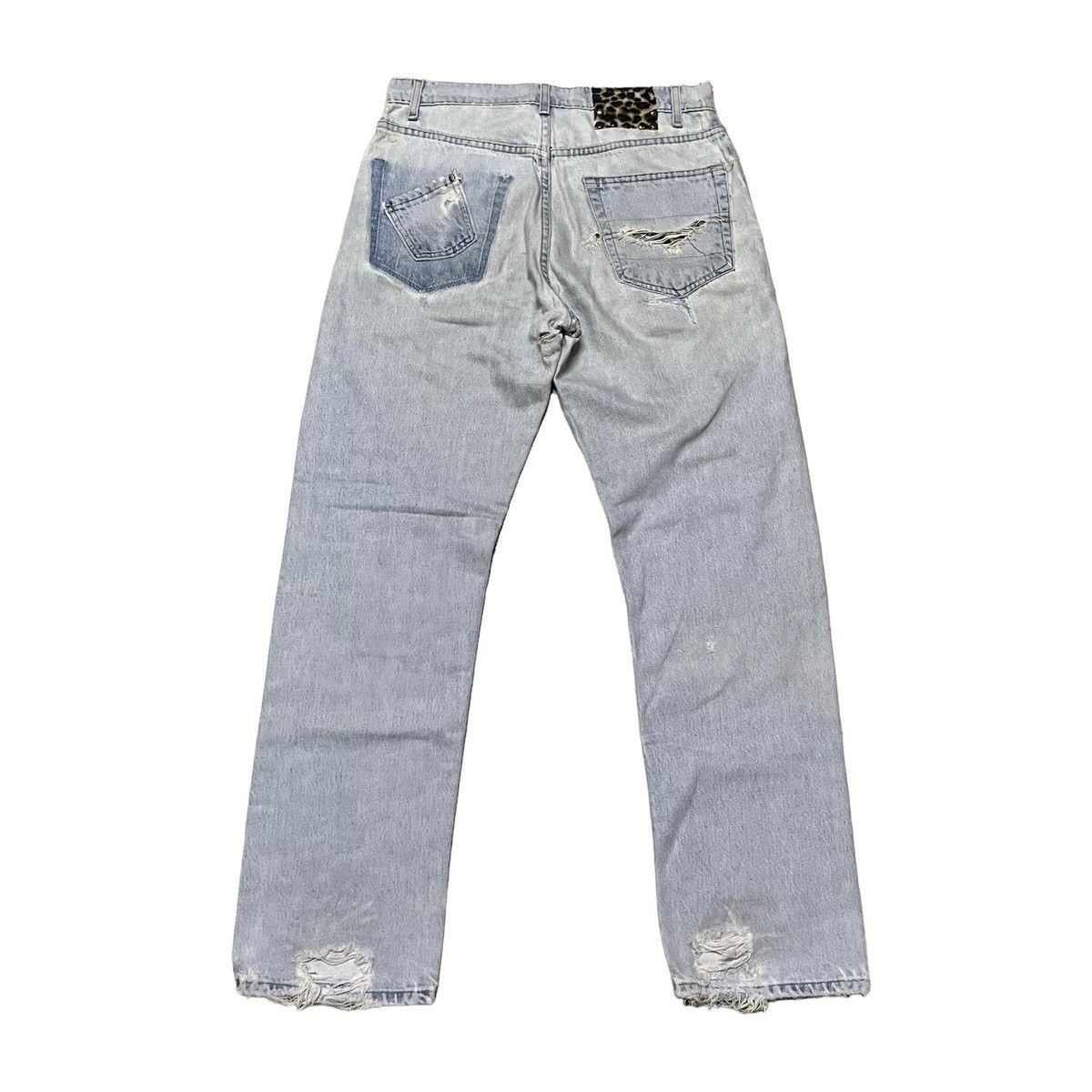 Levi's Levis Custom Rework Patchwork Denim Jeans Size US 31 - 2 Thumbnail
