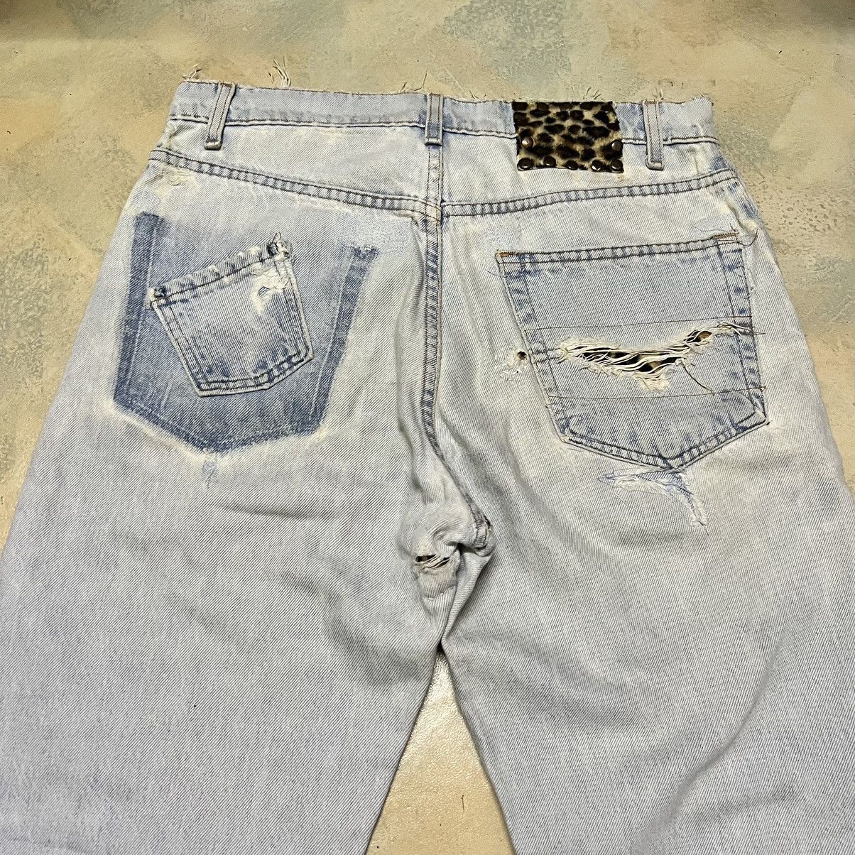 Levi's Levis Custom Rework Patchwork Denim Jeans Size US 31 - 20 Thumbnail