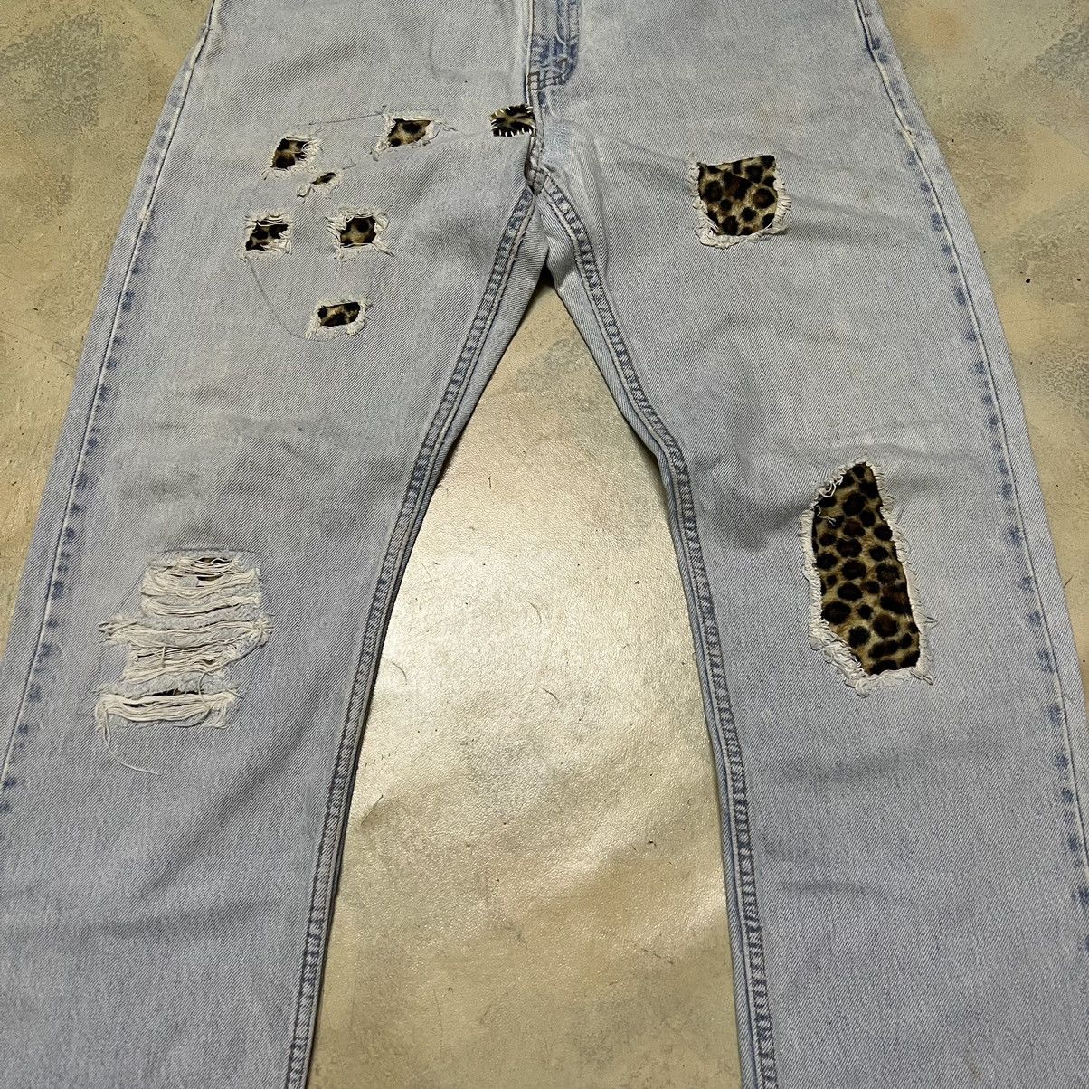 Levi's Levis Custom Rework Patchwork Denim Jeans Size US 31 - 4 Thumbnail