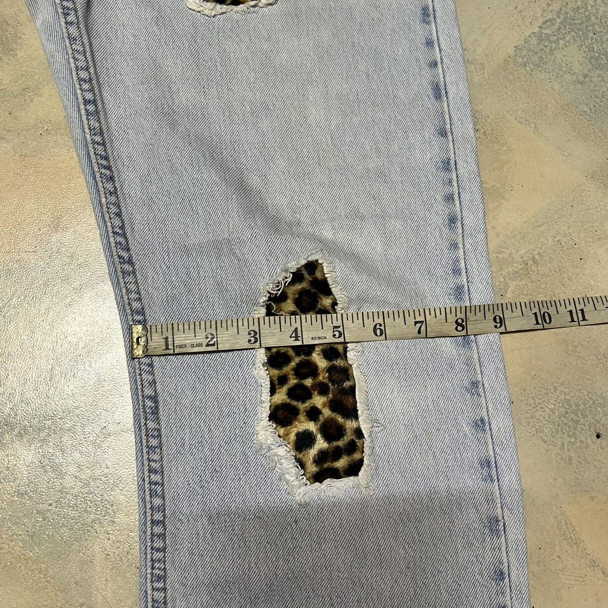 Levi's Levis Custom Rework Patchwork Denim Jeans Size US 31 - 16 Thumbnail