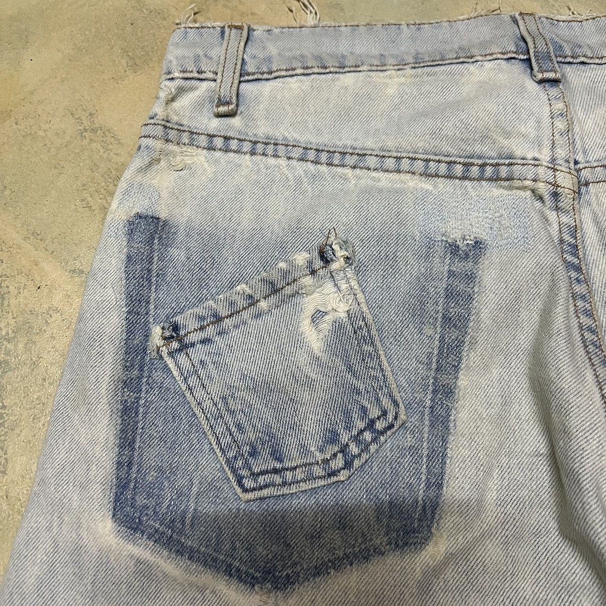 Levi's Levis Custom Rework Patchwork Denim Jeans Size US 31 - 22 Thumbnail