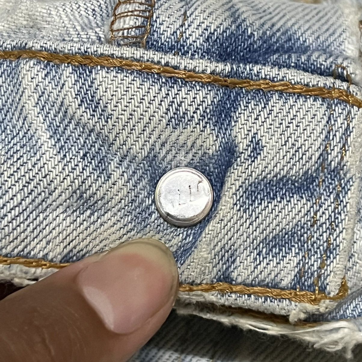 Levi's Levis Custom Rework Patchwork Denim Jeans Size US 31 - 12 Thumbnail