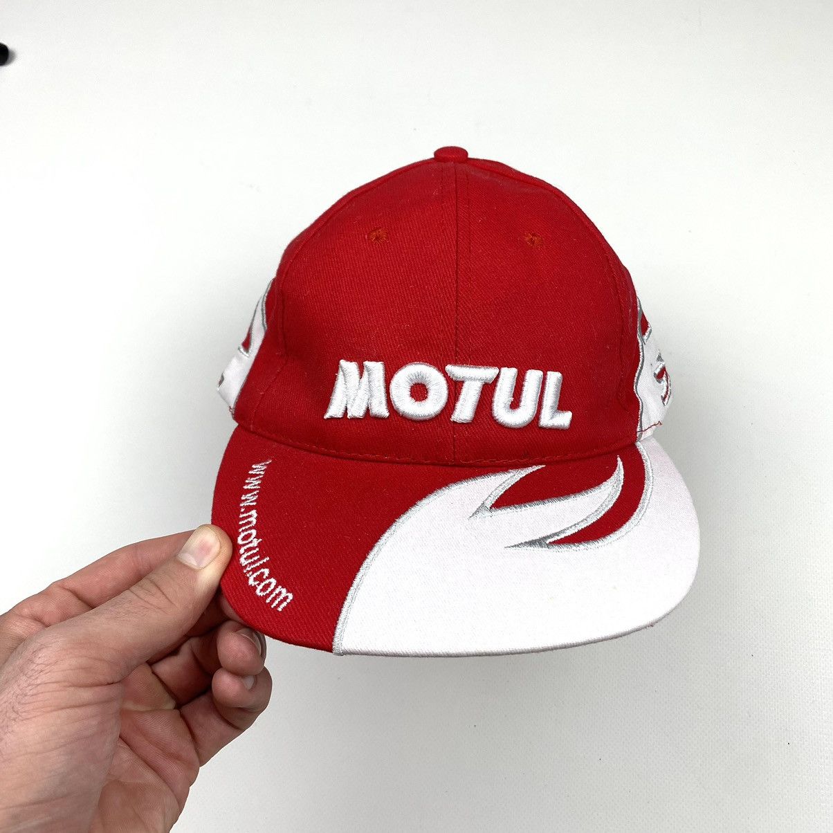 Vintage 💥90’s Vintage Motul Racing Cap Embroidered Flame Art Size ONE SIZE - 9 Thumbnail
